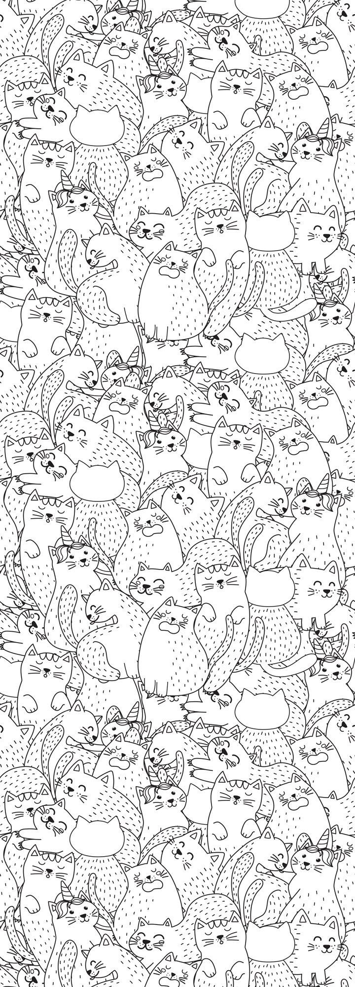queence Wandsticker "Katzen", (1 St.), DIY-Wandsticker zum Bemalen günstig online kaufen