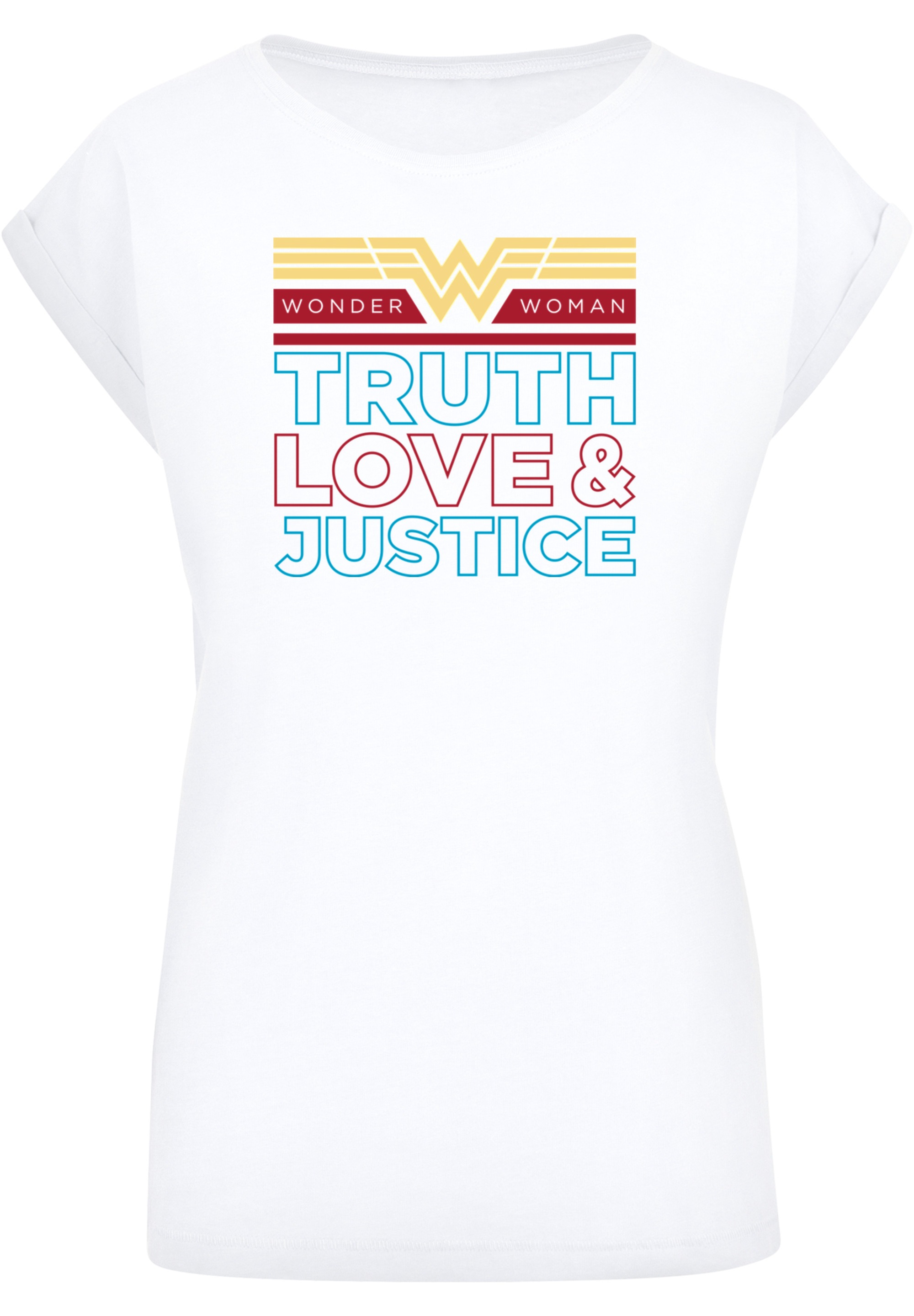 F4NT4STIC T-Shirt »DC Comics Wonder Woman 84 Truth Love And Justice«, Print
