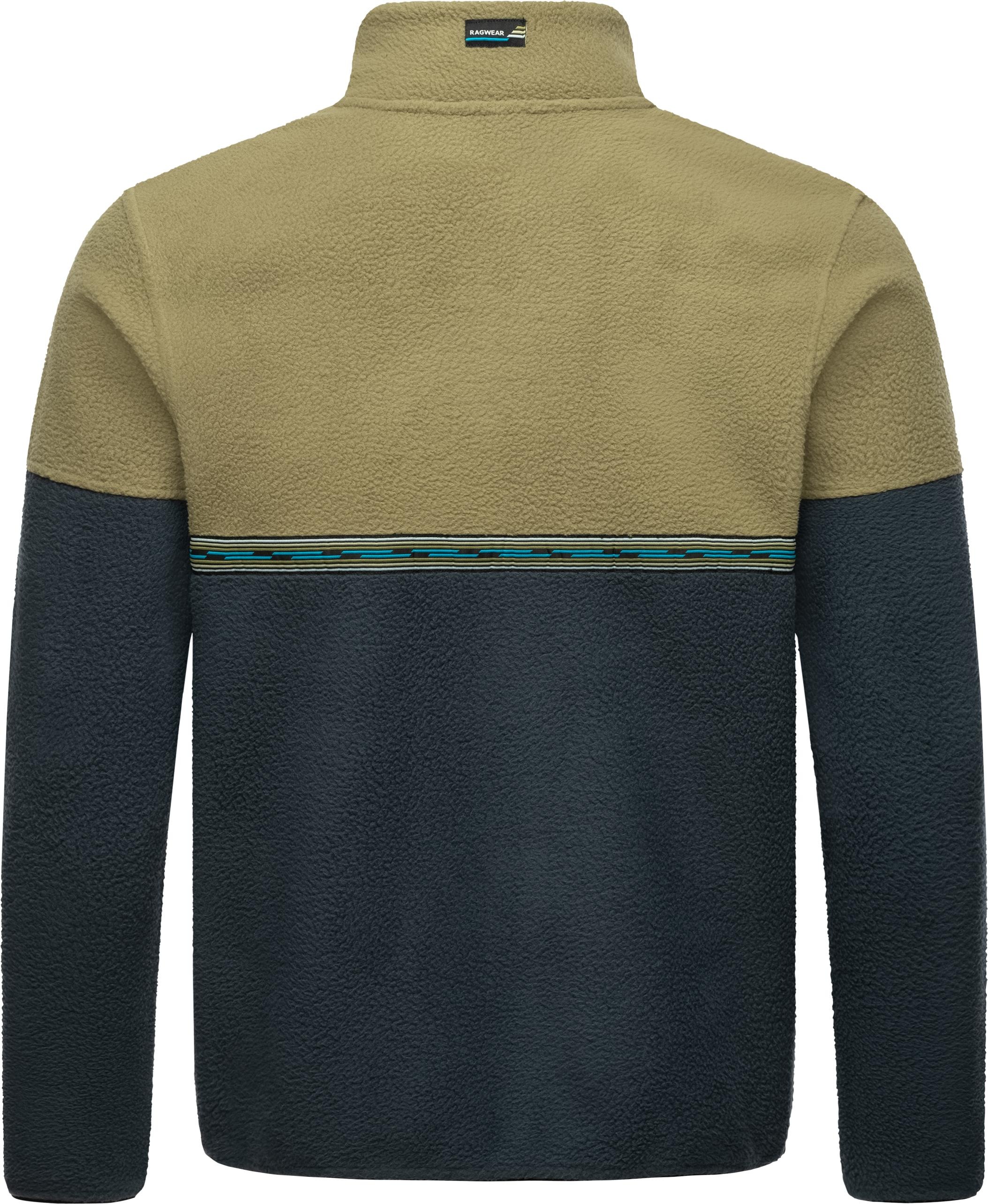 Ragwear Fleecejacke »Lonndy«, ohne Kapuze, Angesagte Herren Plüschjacke mit hohem Kragen