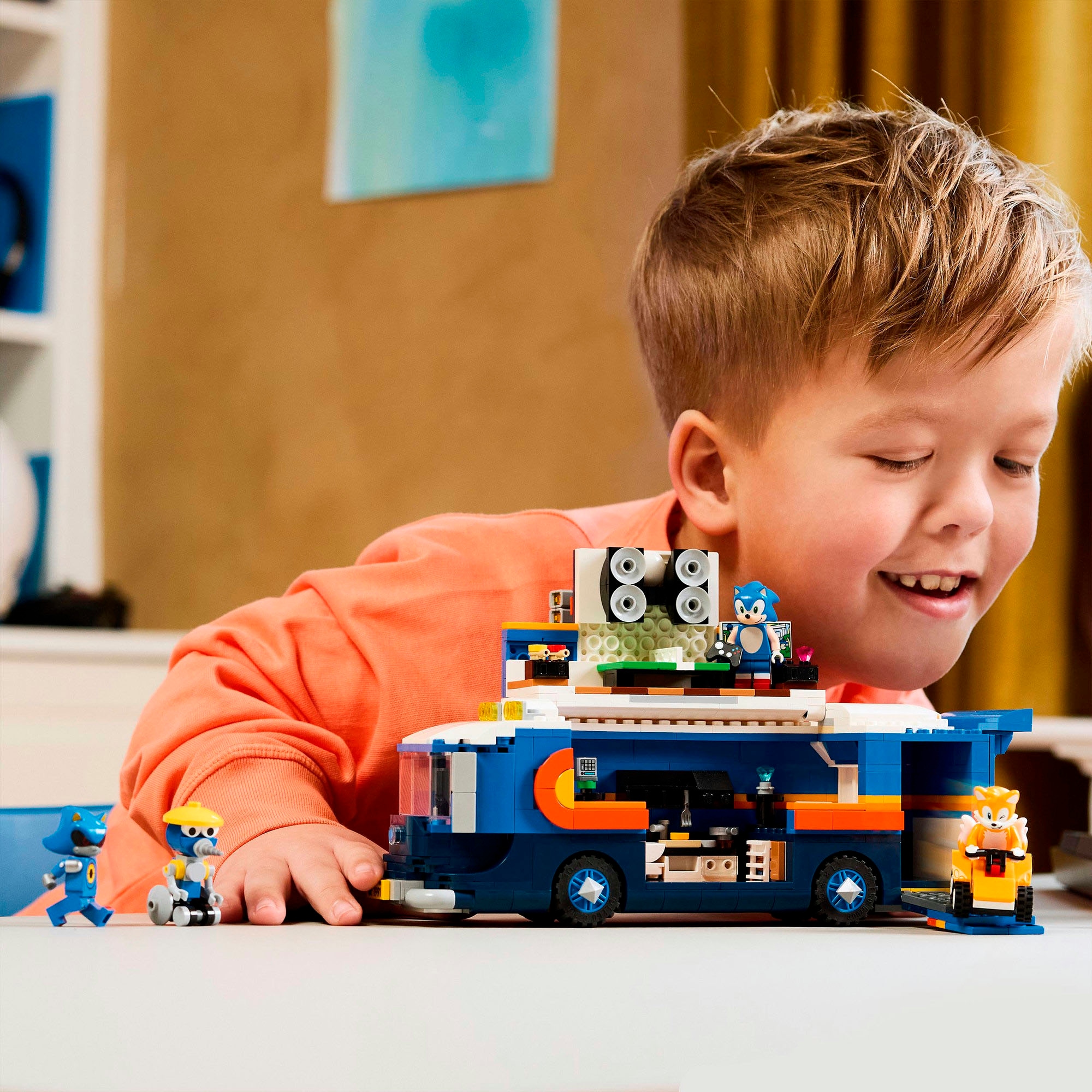LEGO® Konstruktionsspielsteine »Team Sonics Kommando-Truck (77006), LEGO Sonic«, (747 St.), Made in Europe