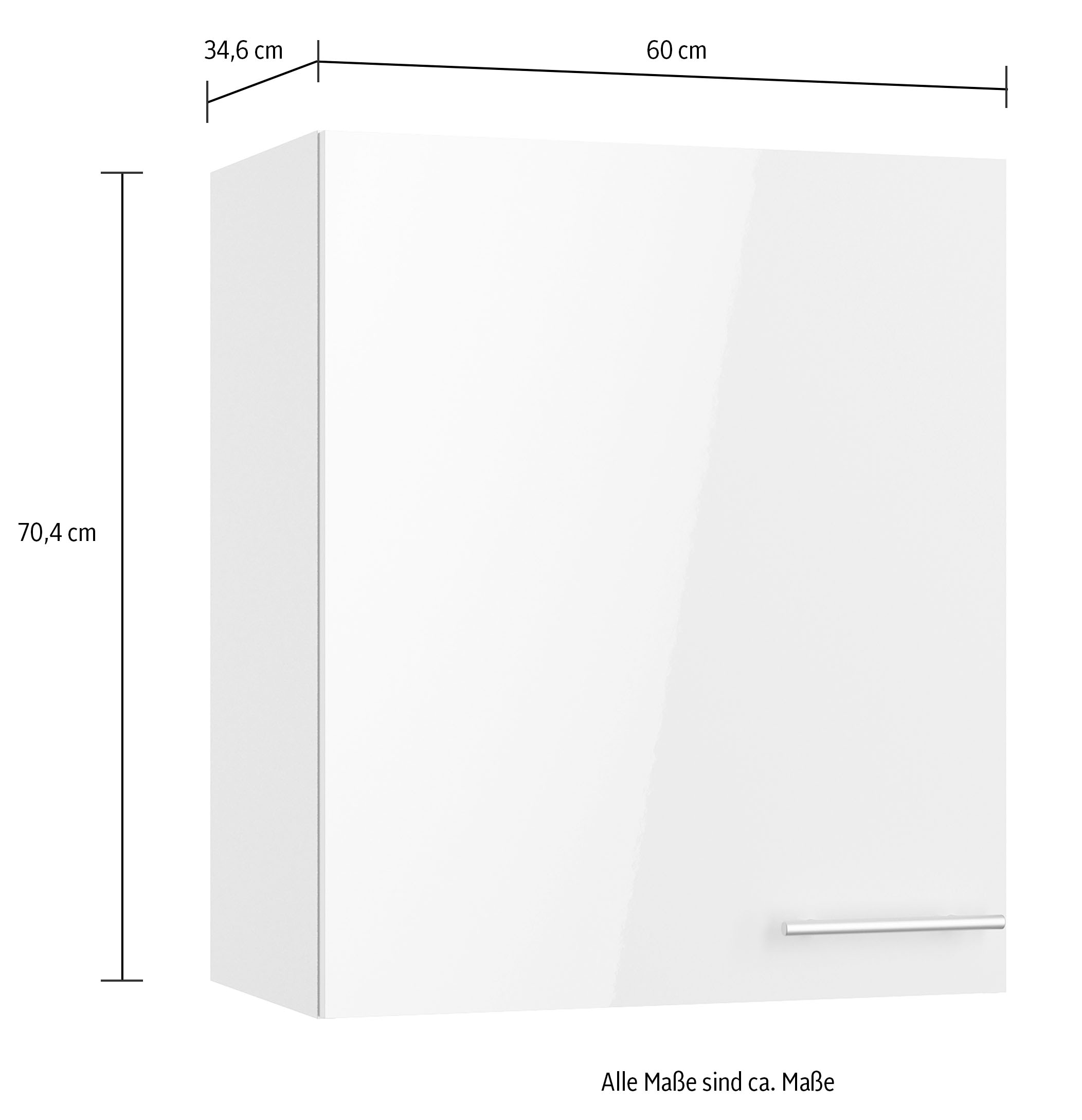 OPTIFIT Hängeschrank, bestellen 2 cm, 60 Einlegeböden Breite Tür, 1 | BAUR