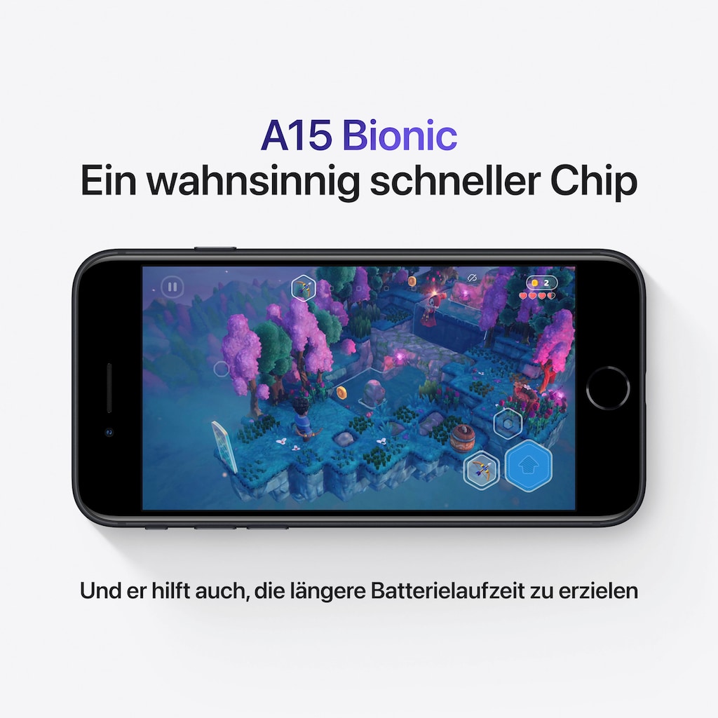 Apple Smartphone »iPhone SE (2022)«, Midnight, 11,94 cm/4,7 Zoll, 64 GB Speicherplatz, 12 MP Kamera