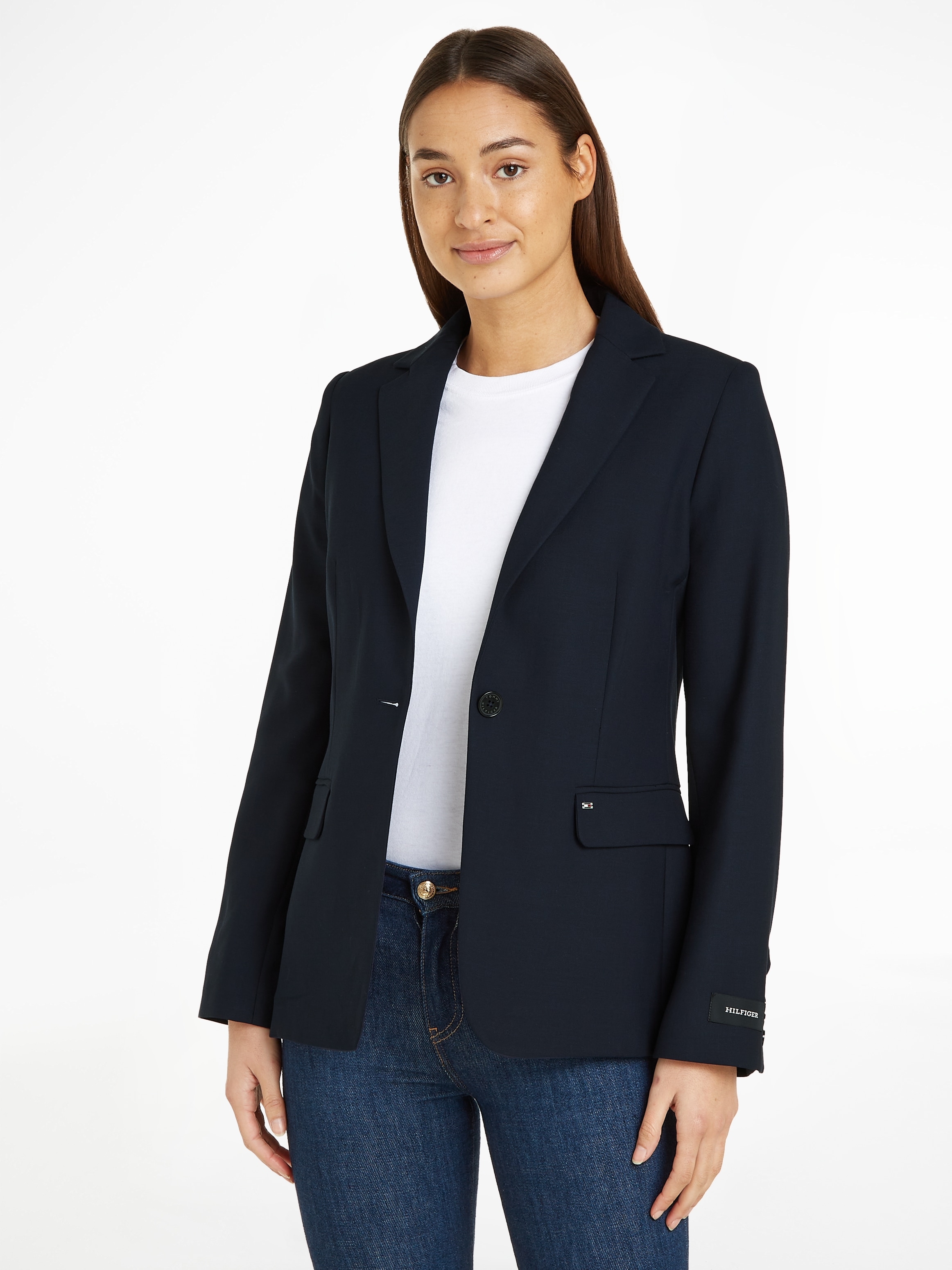 Kurzblazer »REGULAR SB BLAZER«, mit Logostickerei