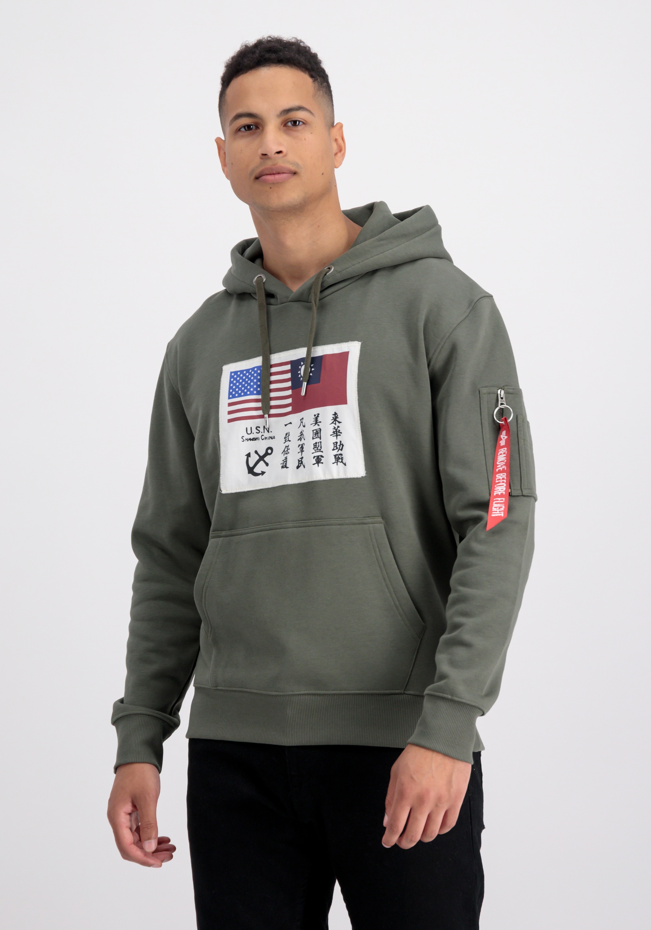 Alpha Industries Hoodie "Alpha Industries Men - Hoodies USN Blood Chit Hoodie"