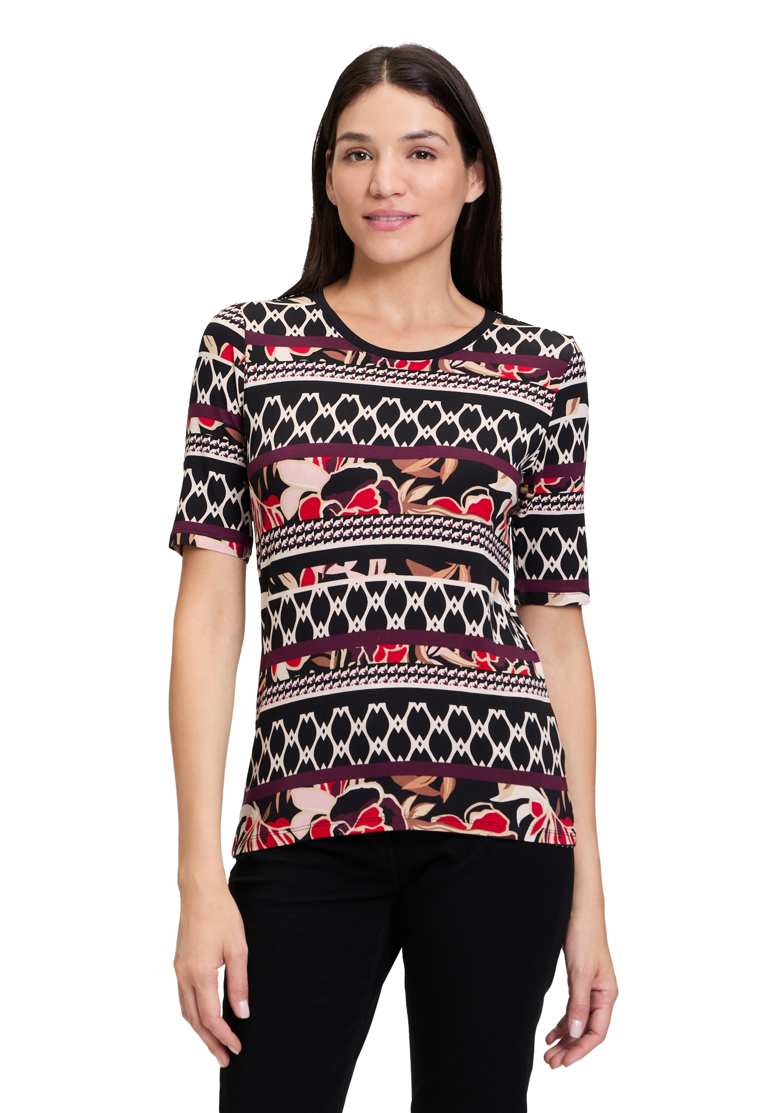 Betty Barclay Kurzarmshirt "Betty Barclay Basic Shirt mit Print", Druck günstig online kaufen