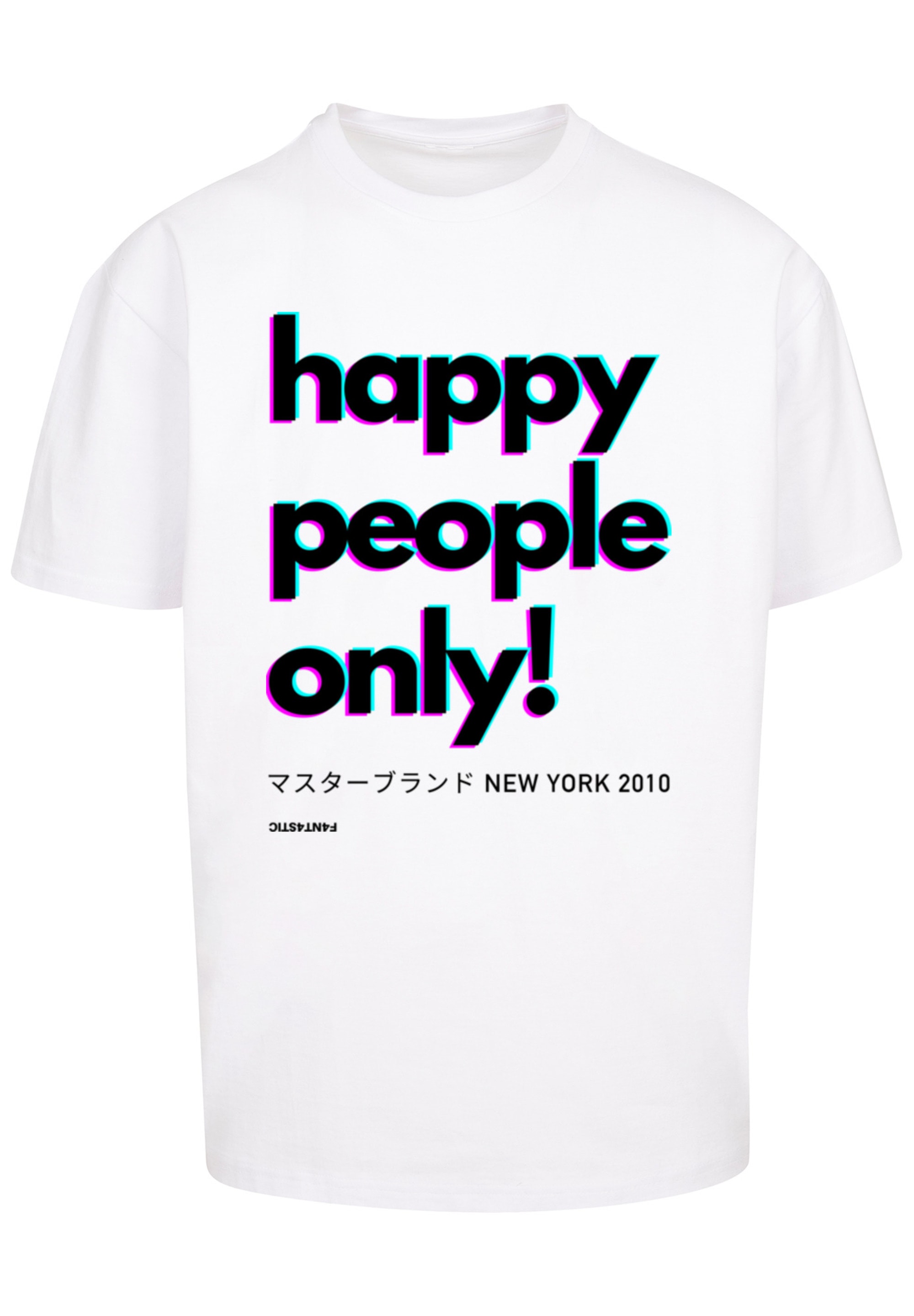 F4NT4STIC T-Shirt »Happy people only New York«, Print