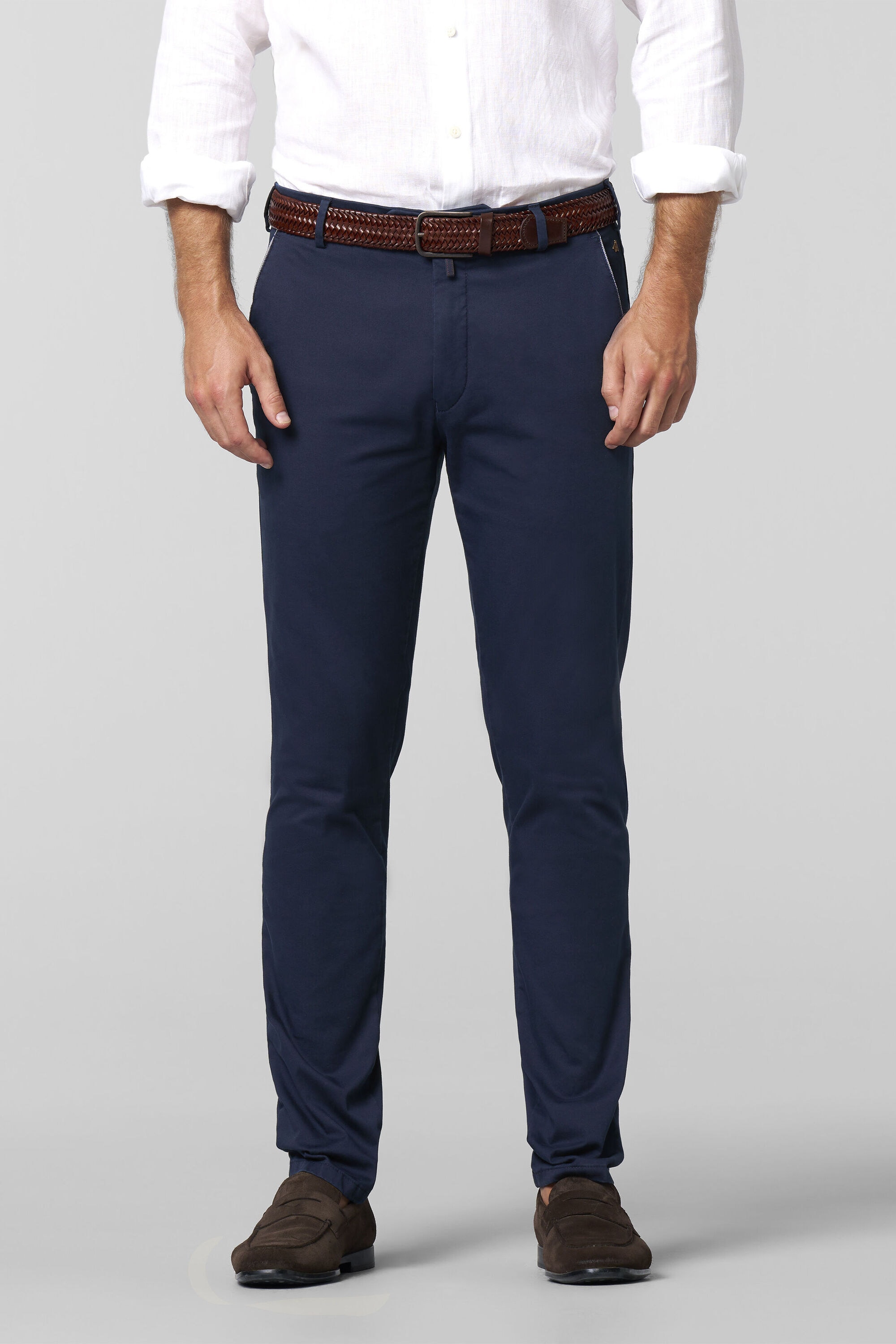 MEYER Chinos "NEW YORK Art.1-8130" mit buntgewebtem Innenfutter günstig online kaufen