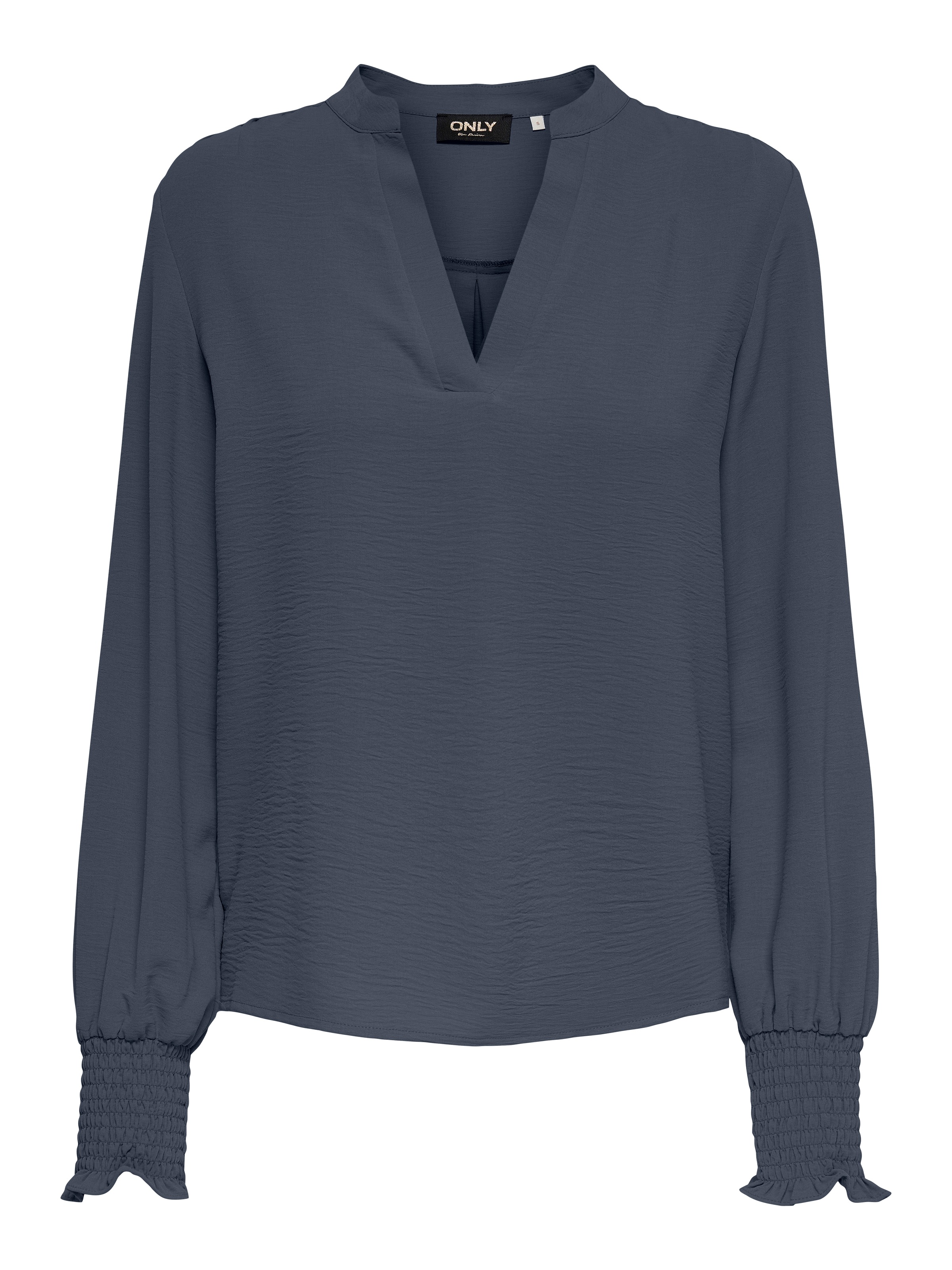 ONLY Blusenshirt "ONLMETTE V-NECK LS SMOCK TOP NOOS WVN" günstig online kaufen