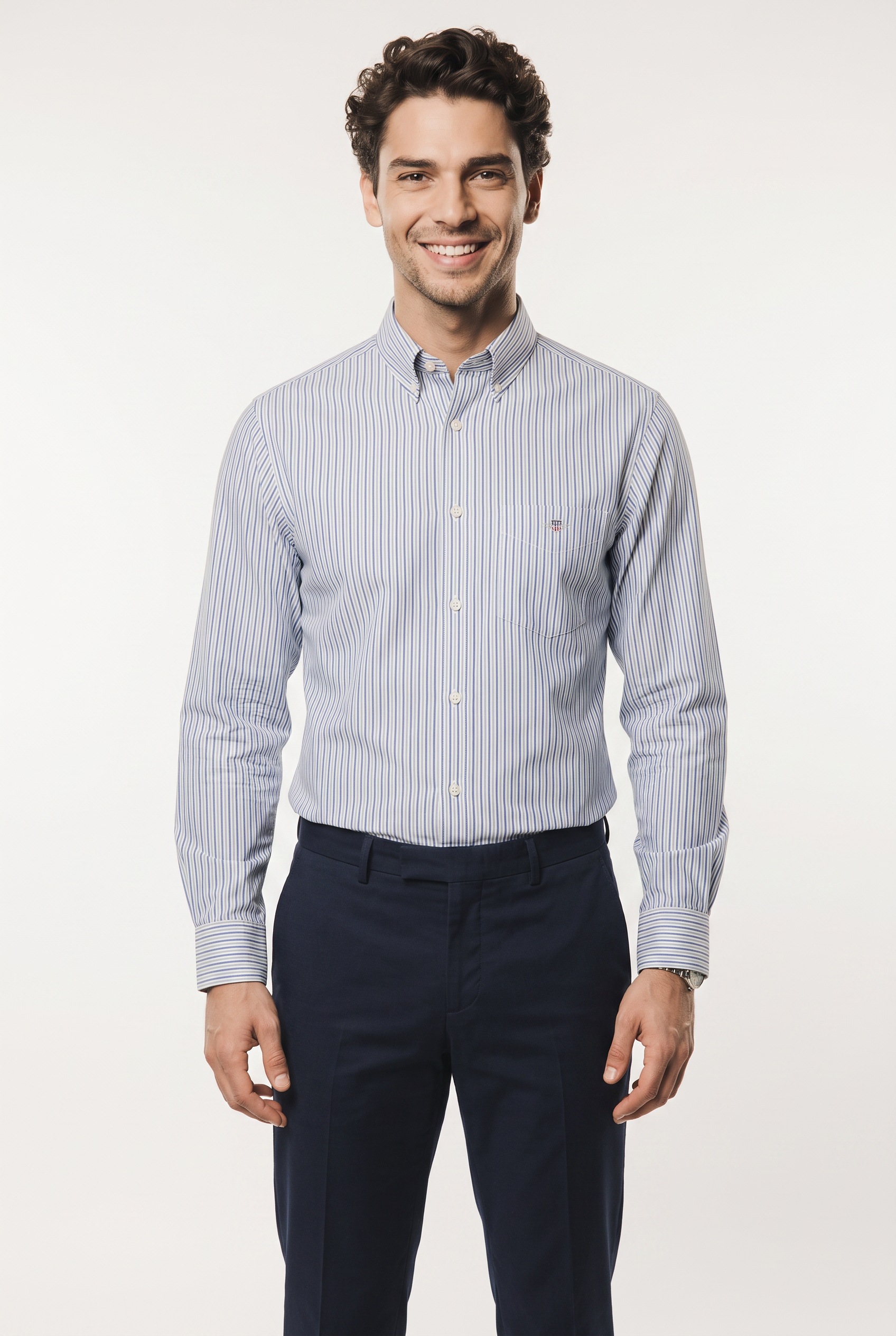 Gant Langarmhemd »REGULAR POPLIN STRIPE SHIRT« Regular fit mit Streifenmuster