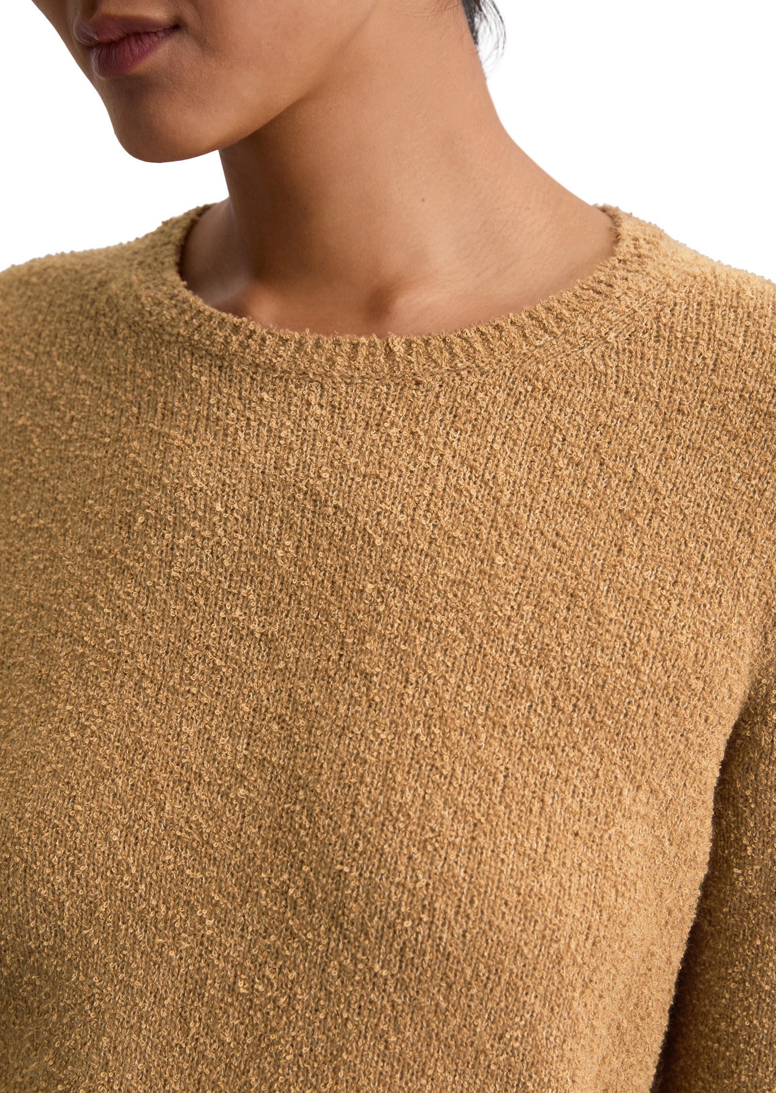 Marc O'Polo Rundhalspullover »aus Bouclé-Garn«