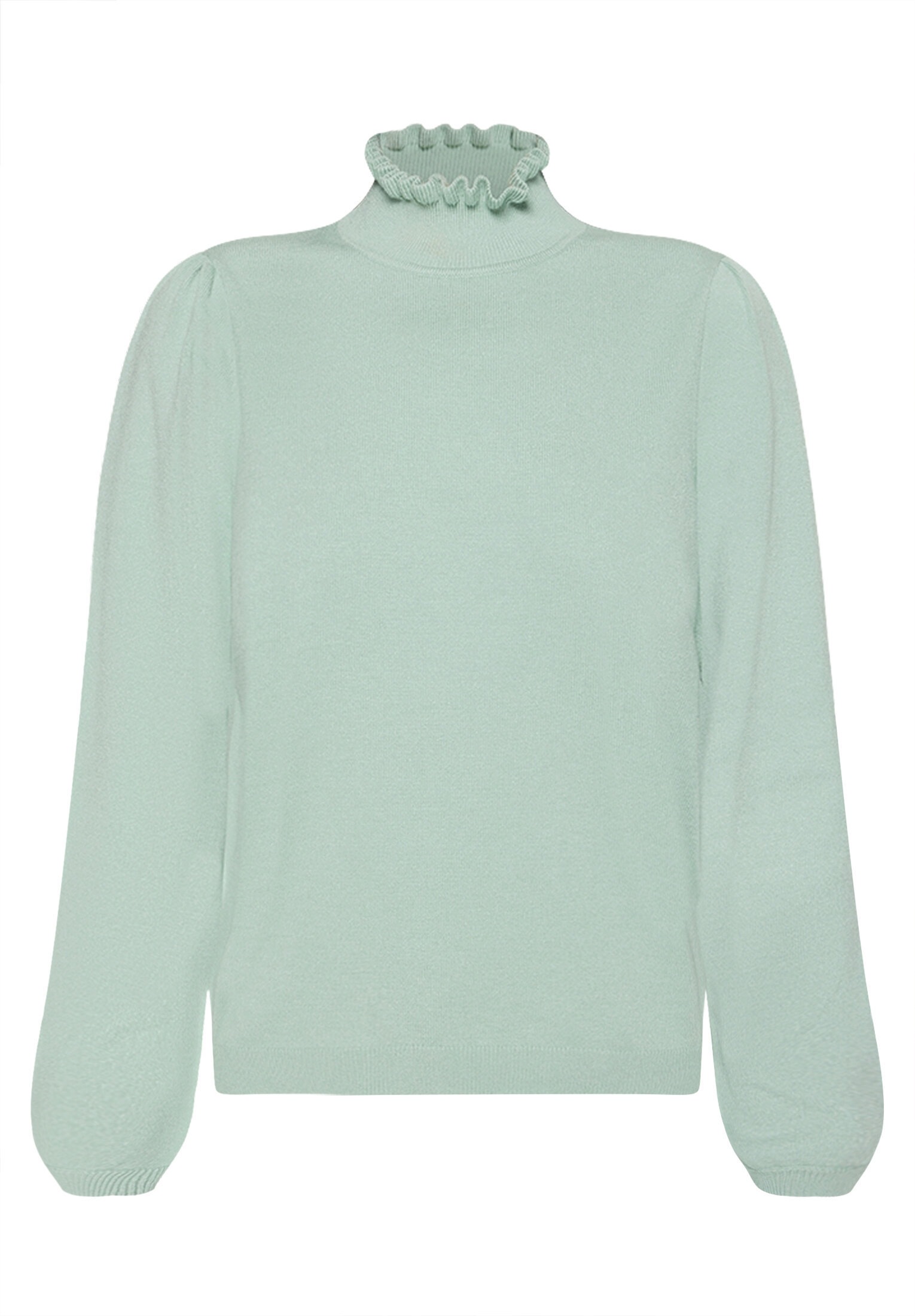 Cartoon Strickpullover »Damen mit Rüschen« 1