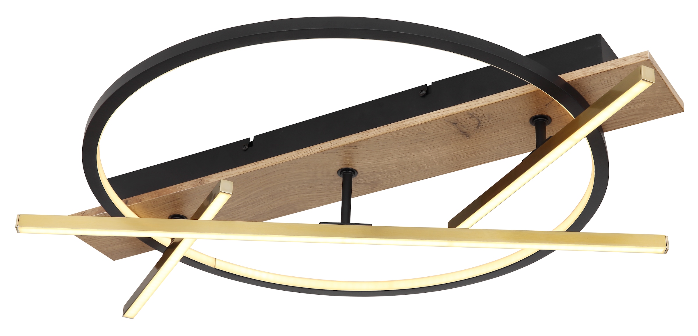 GLOBO LIGHTING LED Deckenleuchte »BEATRIX«, Leuchtmittel LED-Modul | LED fest integriert, Deckenlampe/Wohnzimmer/Schlafzimmer/modern/Holz