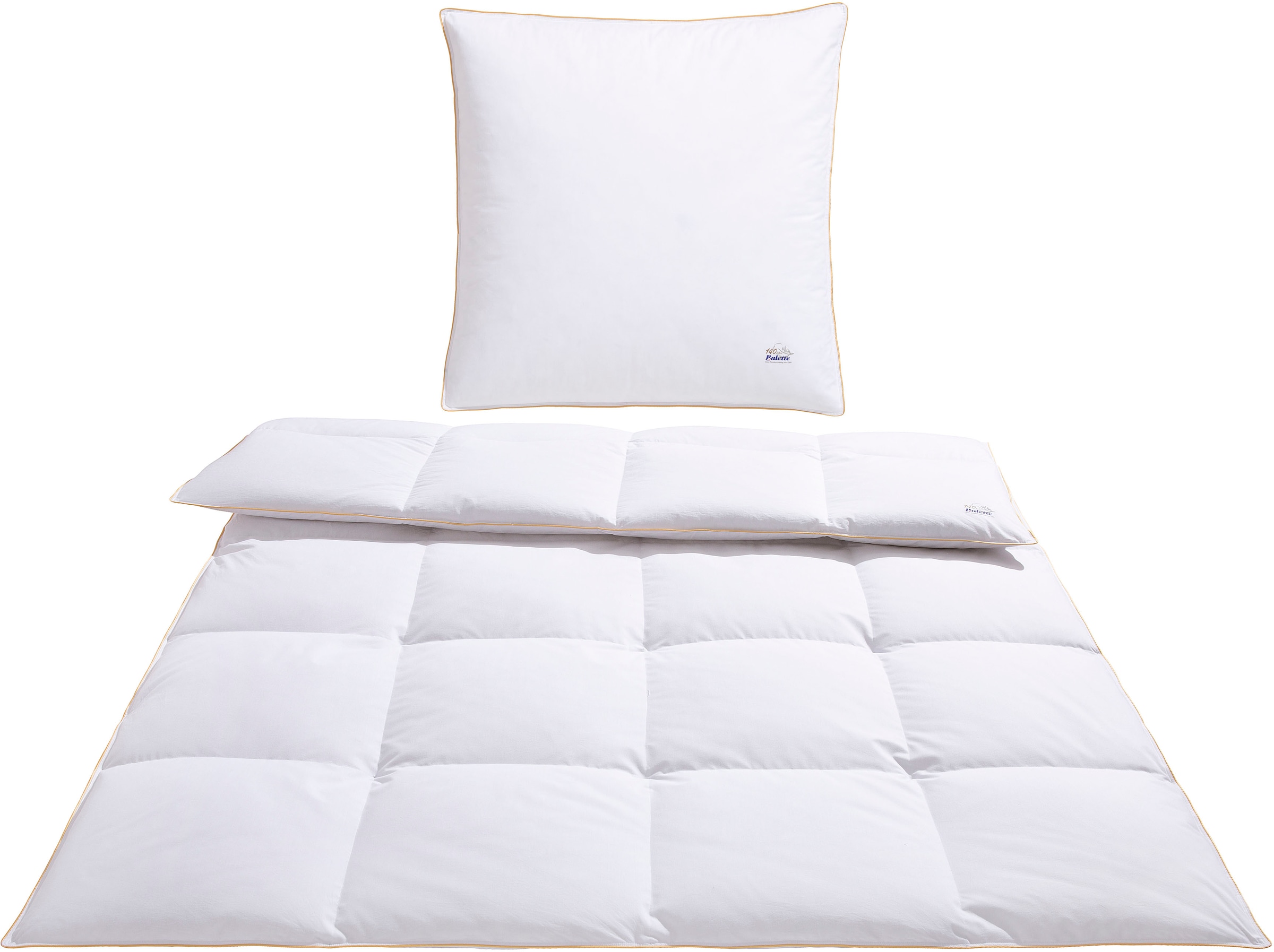 Balette Daunenbettdecke + Kopfkissen "140 Jahre Balette, in 5 Wärmeklassen, günstig online kaufen