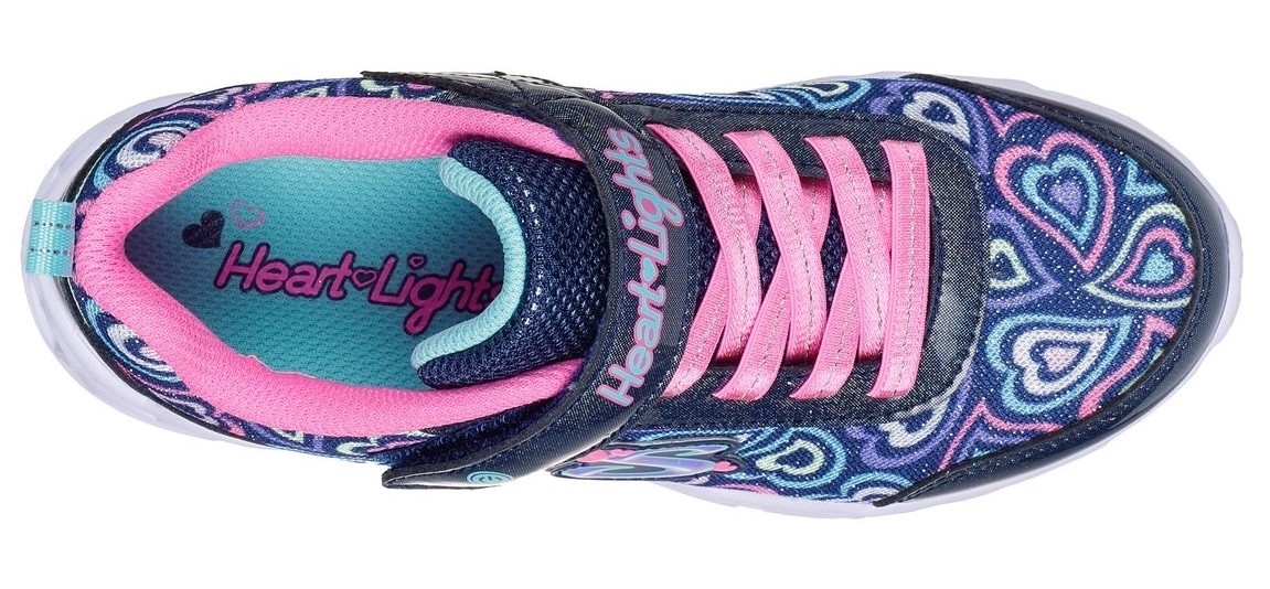 Skechers Sneaker »HEART LIGHTS«, Blinkschuh mit Herz-Laufsohle, Größenschablone zum Download