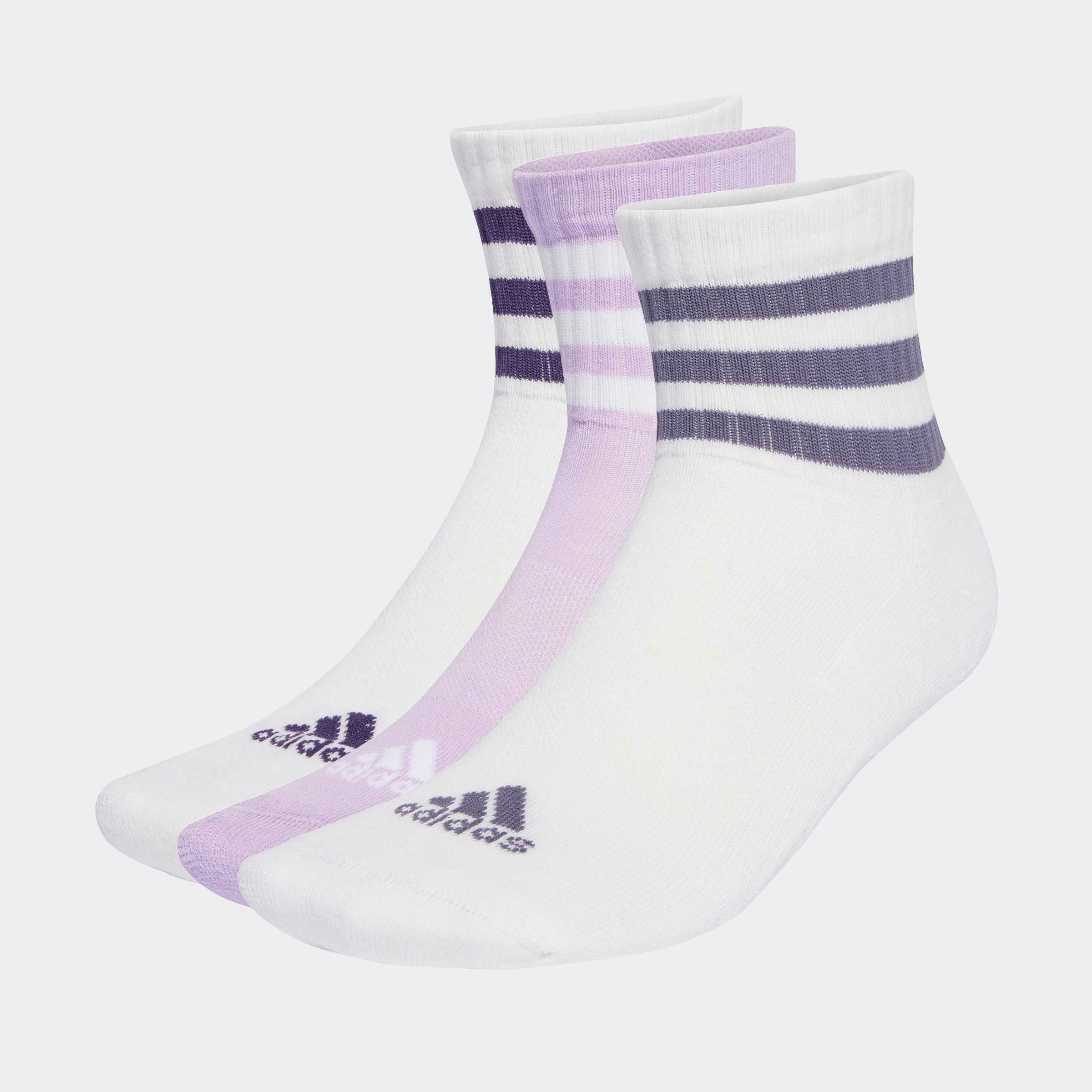 adidas Performance Funktionssocken »3STREIFEN CUSHIONED SPORTSWEAR MIDCUT SOCKEN, 3 PAAR«, (3 Paar)
