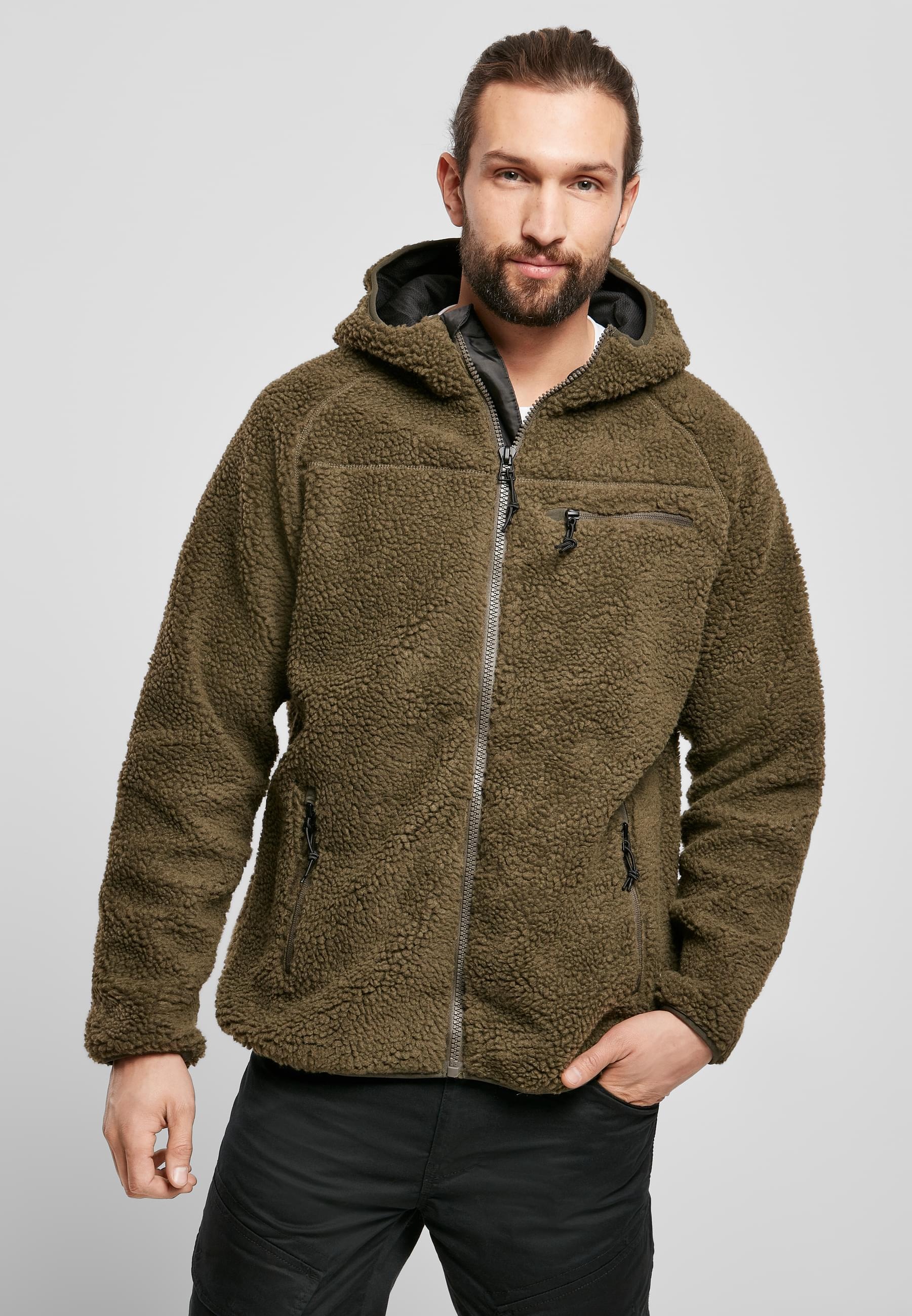 Brandit Anorak »Brandit Herren Teddyfleece Worker Jacket«, (1 St.), mit Kapuze