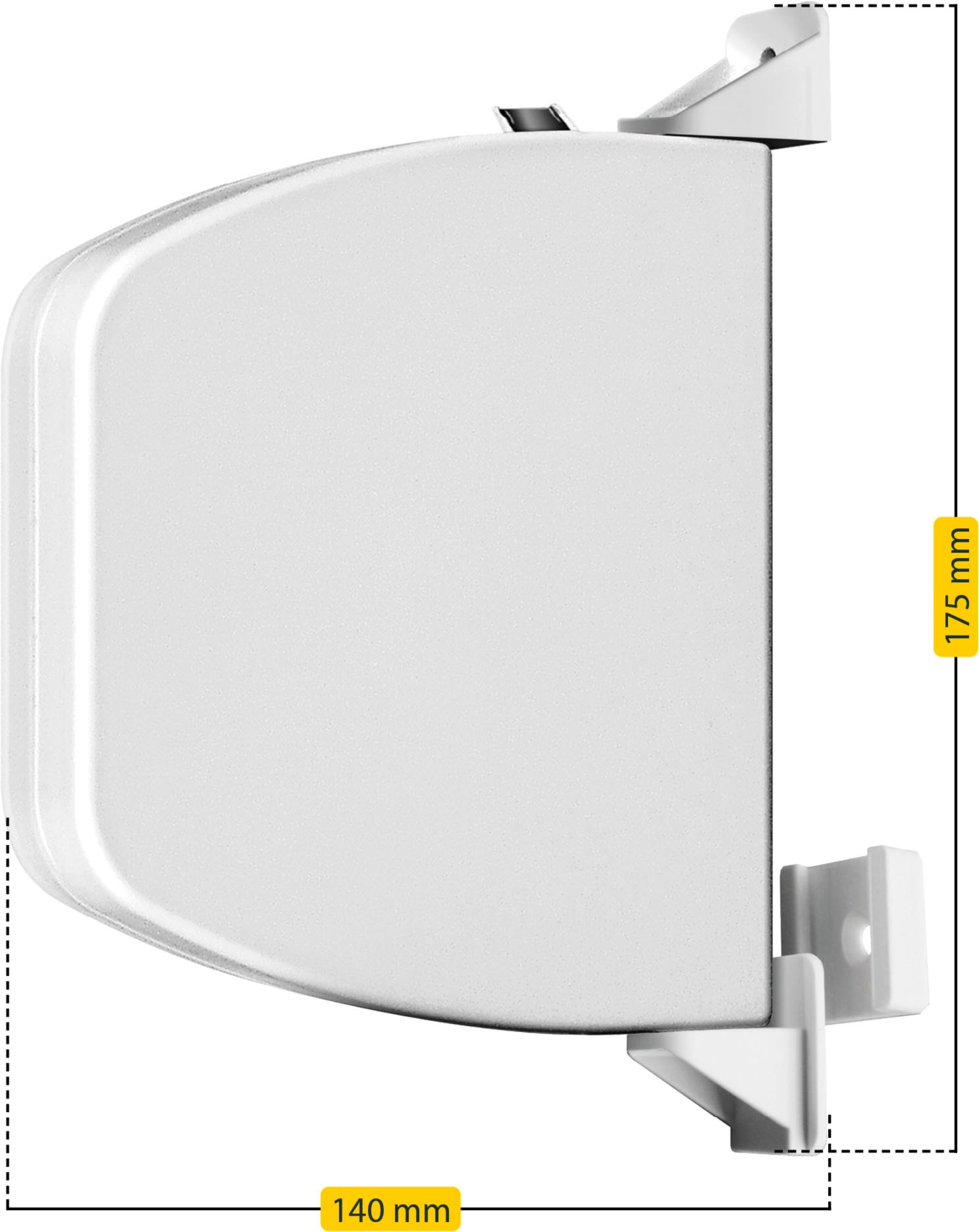 SCHELLENBERG Aufputz-Gurtwickler »Aufschraubwickler Flexo Mini«, aufklappbar und höhenverstellbar, 180° schwenkbar