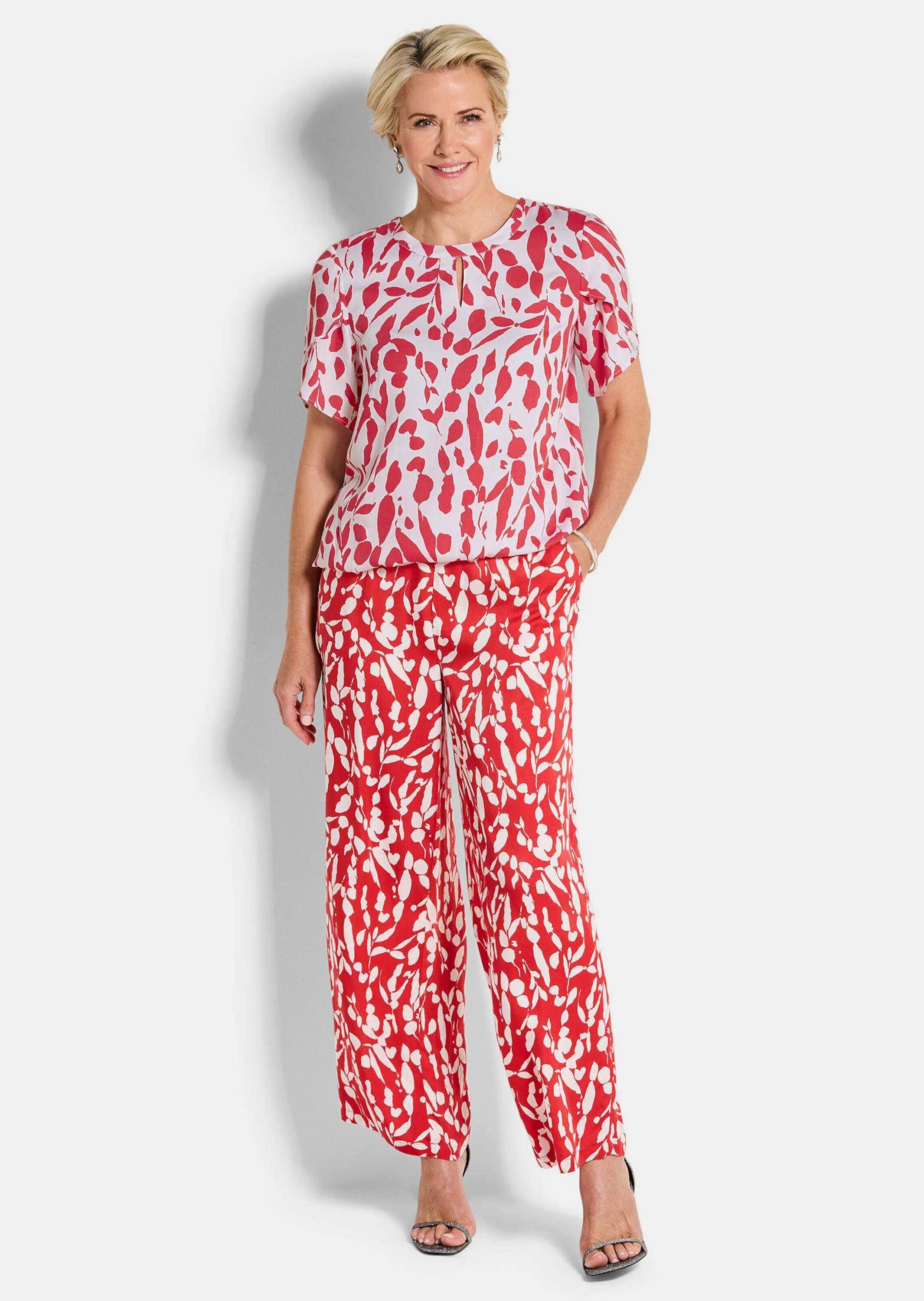 GOLDNER Satinbluse "Viskosebluse mit Tulpenärmeln" Two in One günstig online kaufen