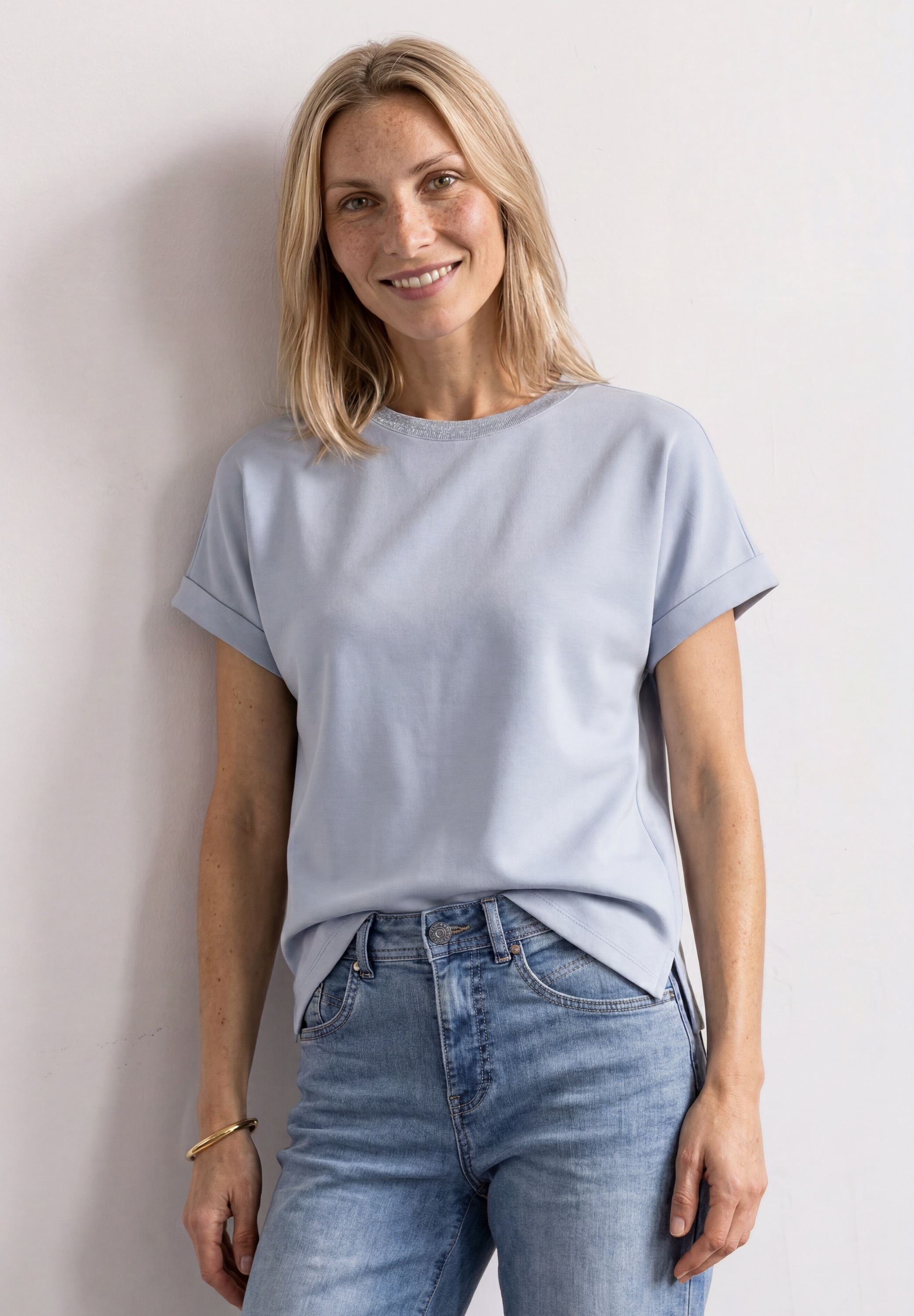 STREET ONE T-Shirt im Silk Look