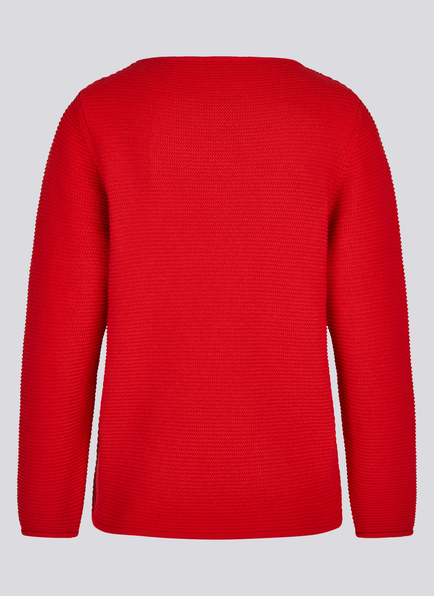 Rabe Strickpullover mit feiner Struktur / Rundhals
