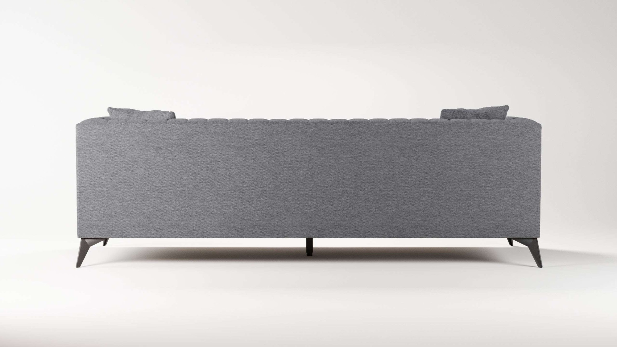 Places of Style 4-Sitzer »MATTHEW elegantes Designsofa, Maße B/T/H: 231/86/74 cm«, XXL, Steppung im Rücken, lose Sitzkissen, incl 2. Zierkissen