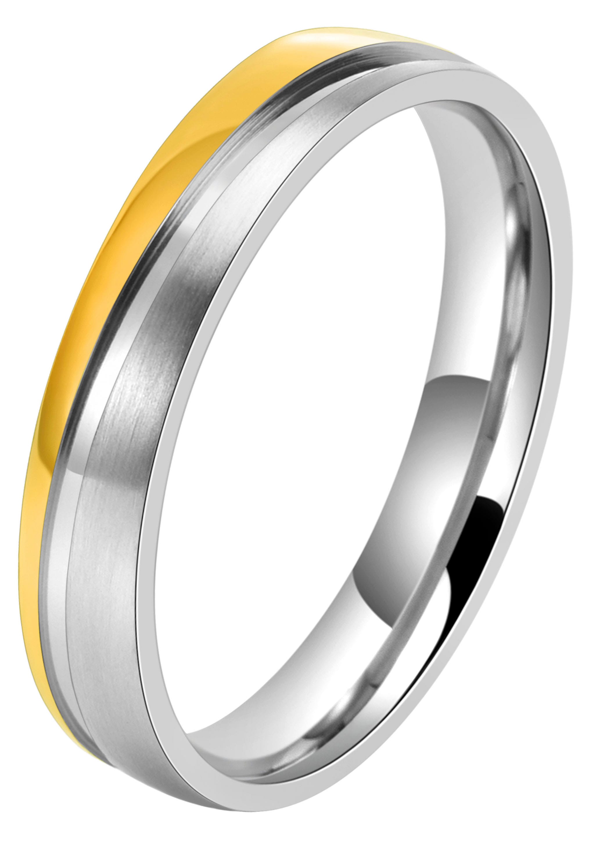 DOOSTI Trauring »Schmuck Geschenk Edelstahl Trauring Ehering Partnerring LIEBE«, wahlweise mit oder ohne Zirkonia