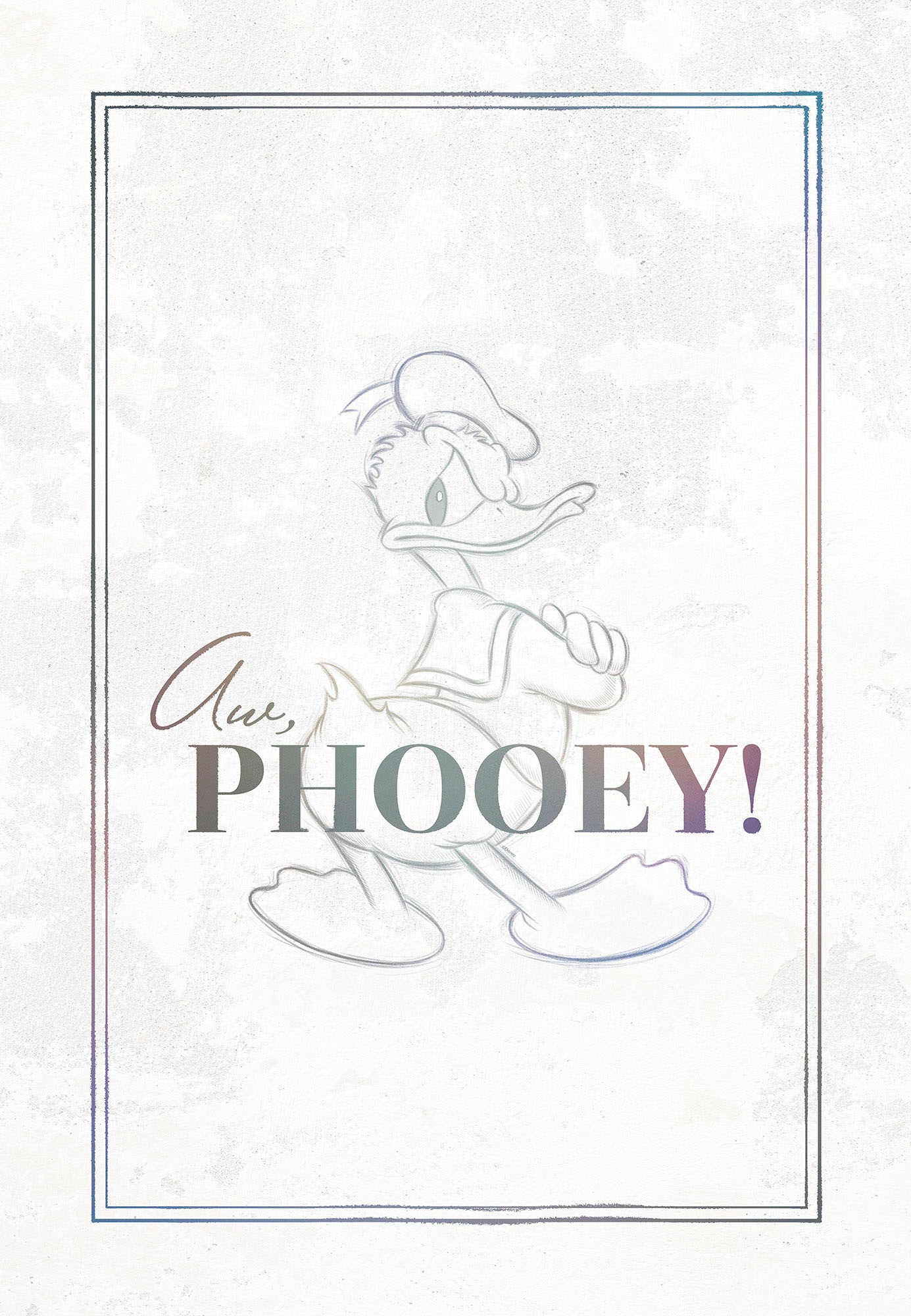 Komar Leinwandbild »Donald Duck Phooey! - Größe 40 x 60 cm«, Disney, (1 St., 40 x 60 cm (Breite x Höhe), Keilrahmenbild mit Echtholzrahmen, Kinderzimmer