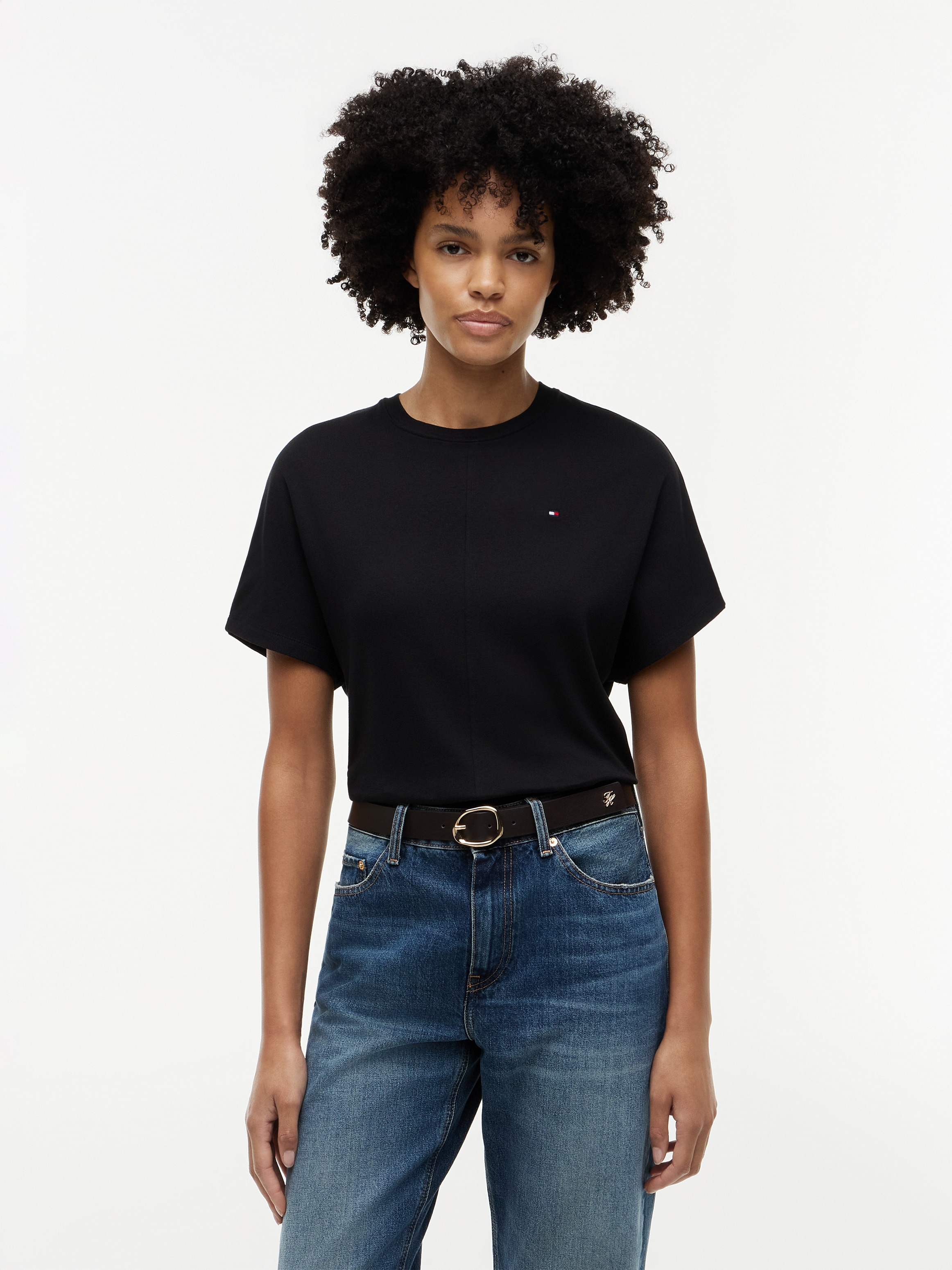 Tommy Hilfiger 3/4-Arm-Shirt »CODY REG BATWING C-NK SS TEE« Baumwolle, 3/4 Ärmel