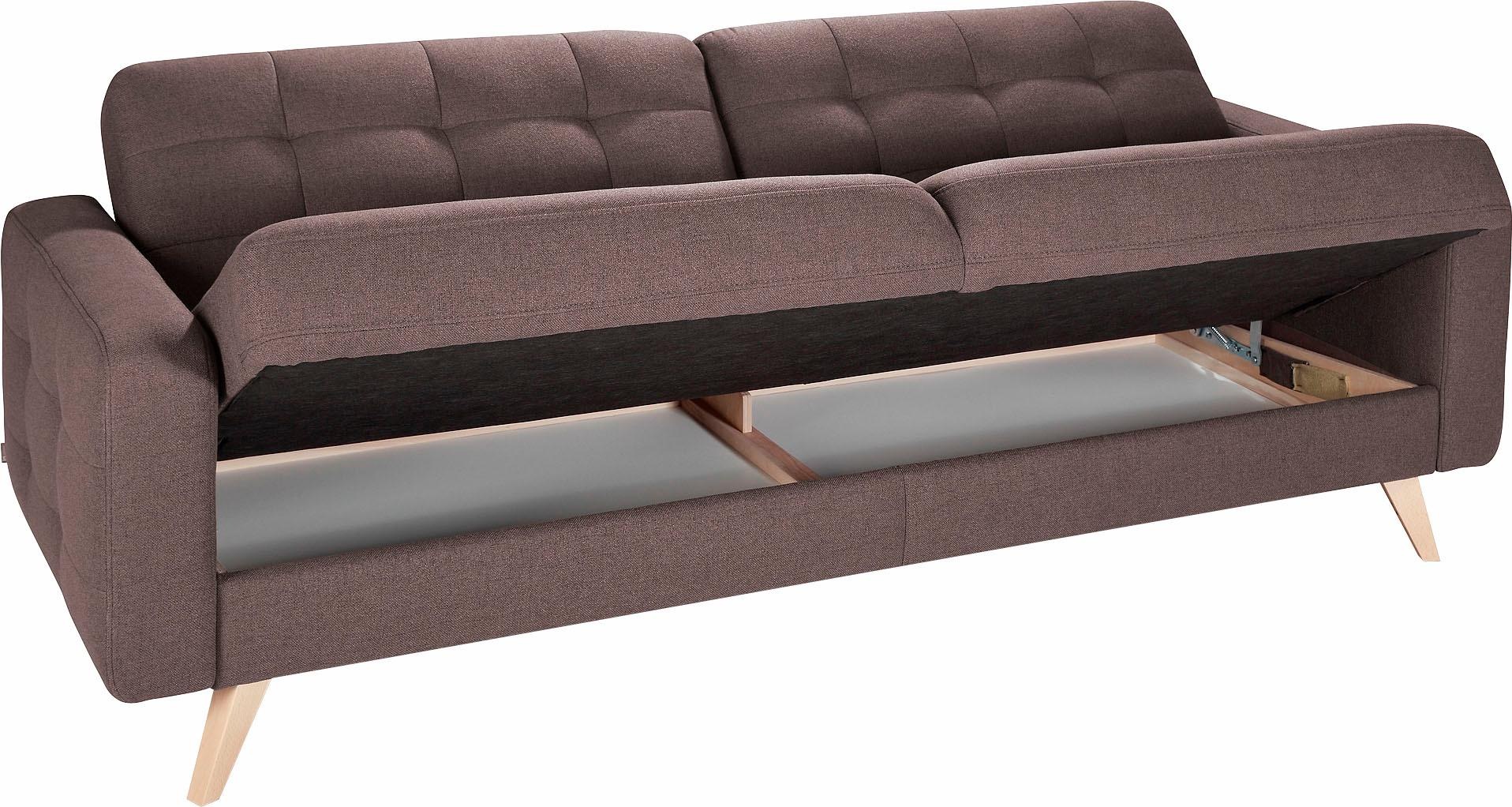exxpo - sofa fashion Bettkasten BAUR »Nappa«, und kaufen | 3-Sitzer Bettfunktion mit