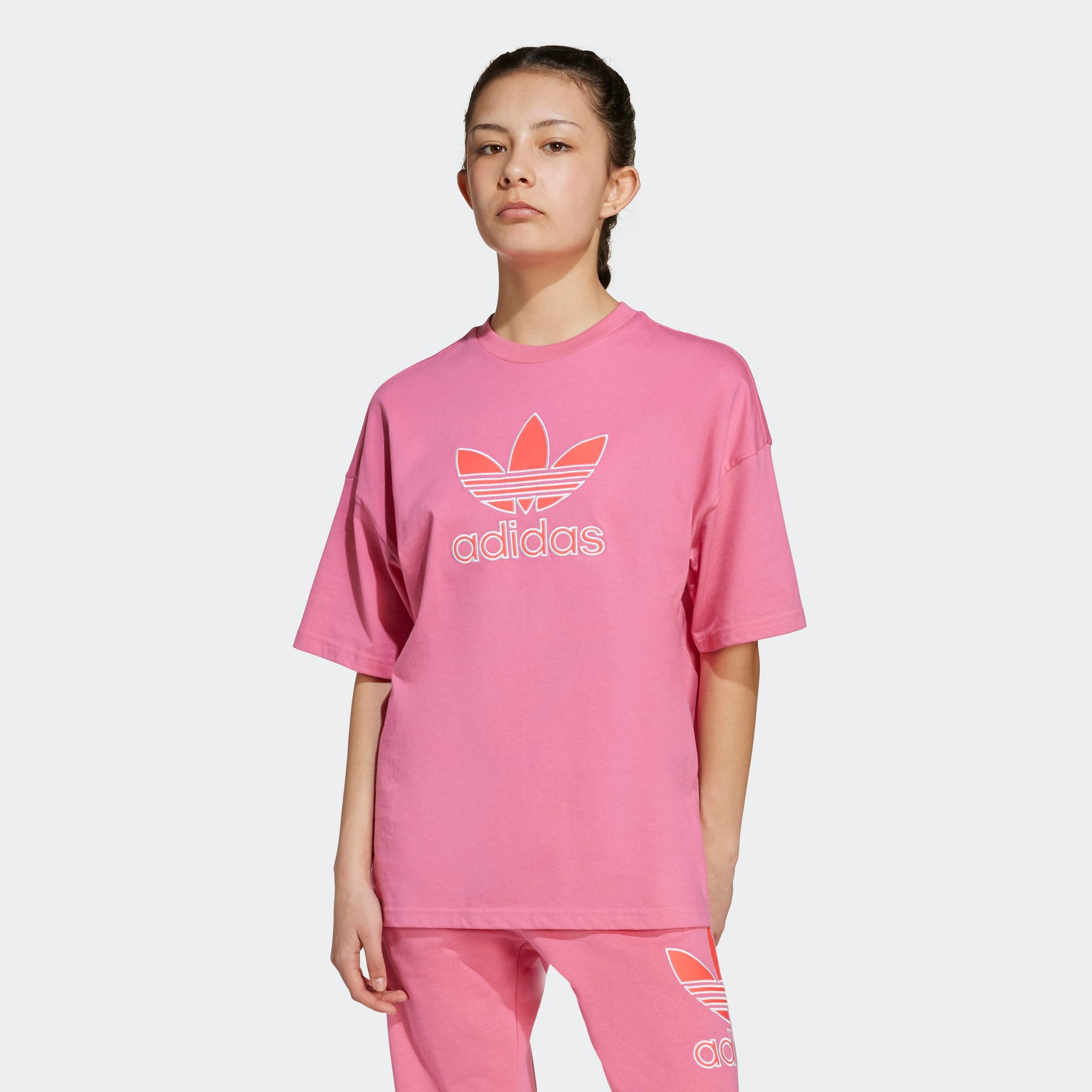 adidas Originals T-Shirt "OVERSIZE TREFOIL" lockerer und lässiger Schnitt, für Kinder, mit großem Trefoil-Logo