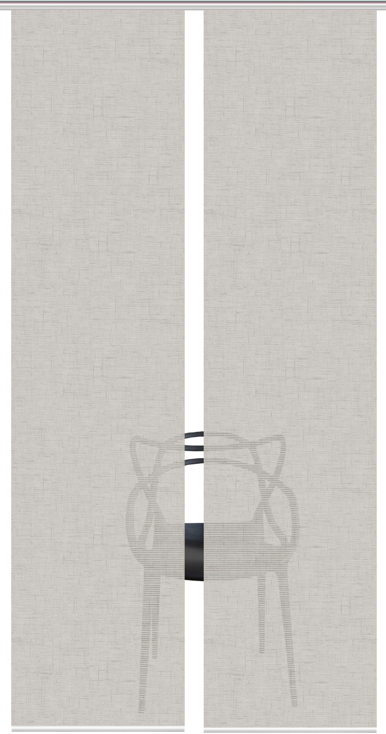 Vision S Schiebegardine "PIVE 2er SET" Paneelwagen 2 Stk. tlg. Schiebevorha günstig online kaufen