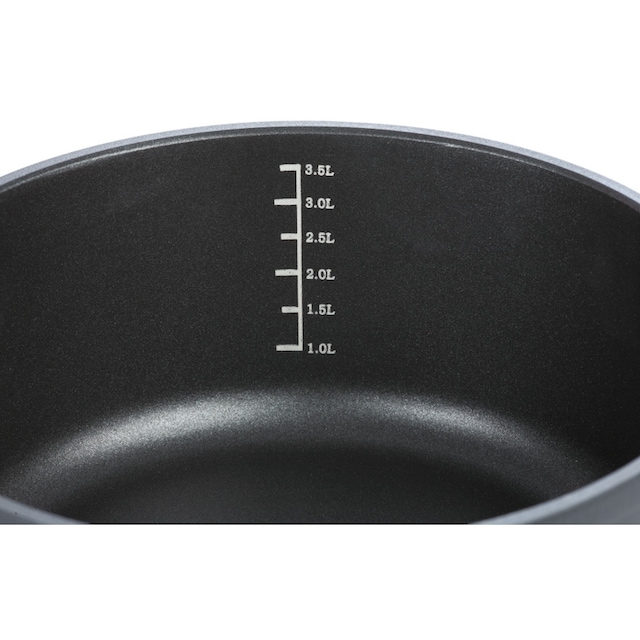 GSW Servierpfanne »SilcoGuss noir«, Aluminiumguss, langlebige  Antihaft-Versiegelung, Literskala, Ø 28 cm, Induktion bestellen | BAUR