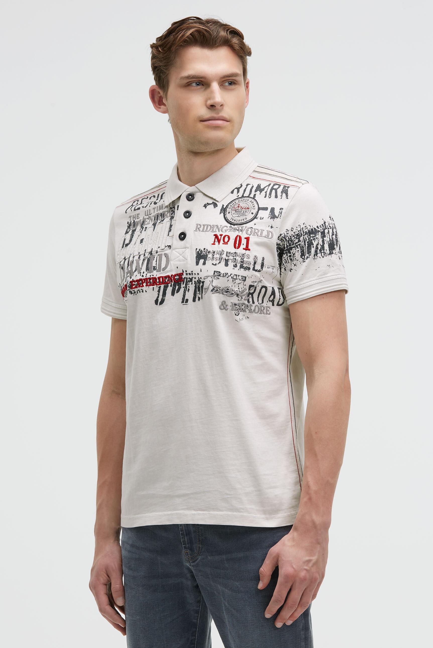 CAMP DAVID Poloshirt mit Kontrastnähten günstig online kaufen