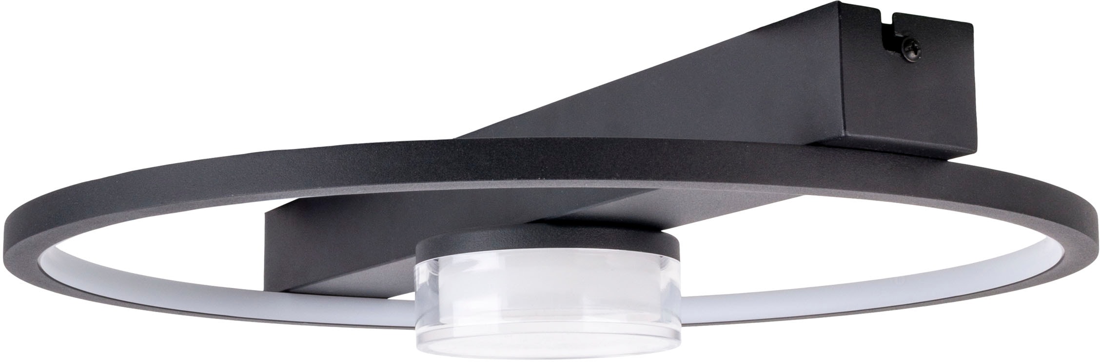 näve LED Deckenleuchte »Cimo«, 1 flammig, Leuchtmittel LED-Modul | LED wechselbar, stufenweise dimmbar per Wandschalter, Lichtfarbe warmweiß, schwarz