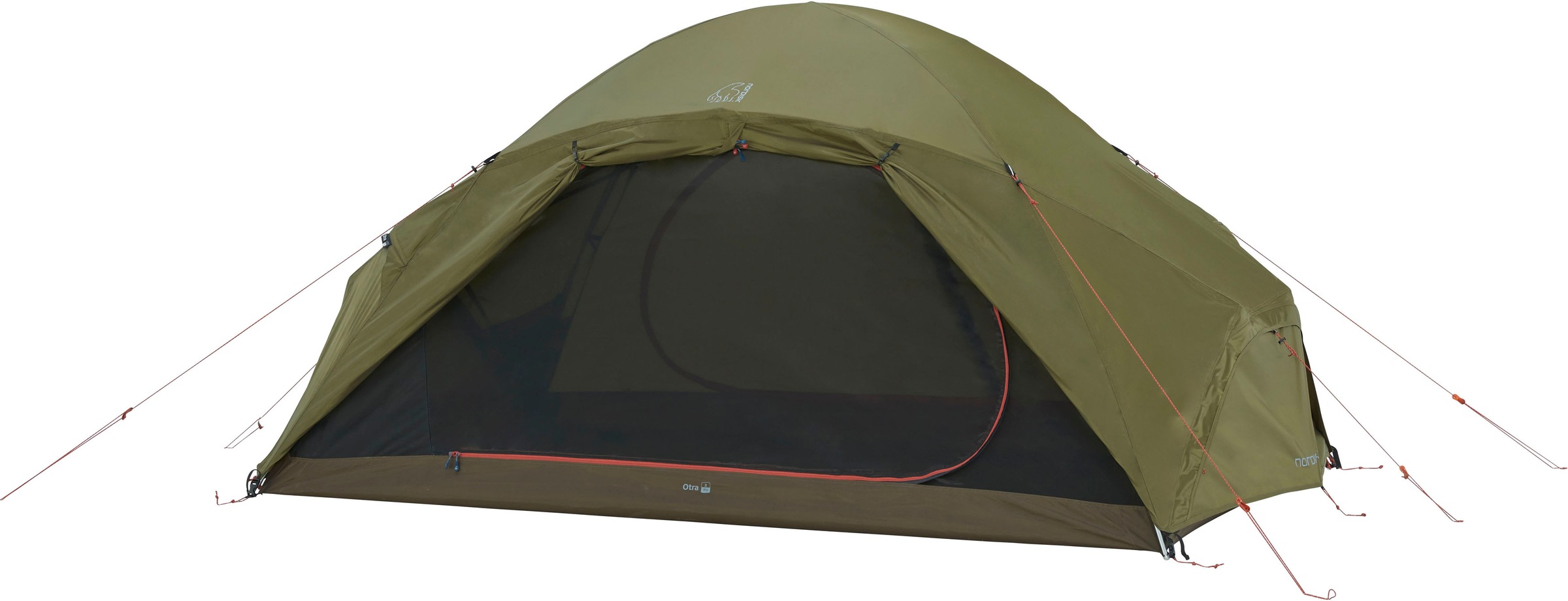 Nordisk Geodätzelt »Otra 2 PU Tent Dark Olive«, 2 Personen, (Packung, 1 tlg.)