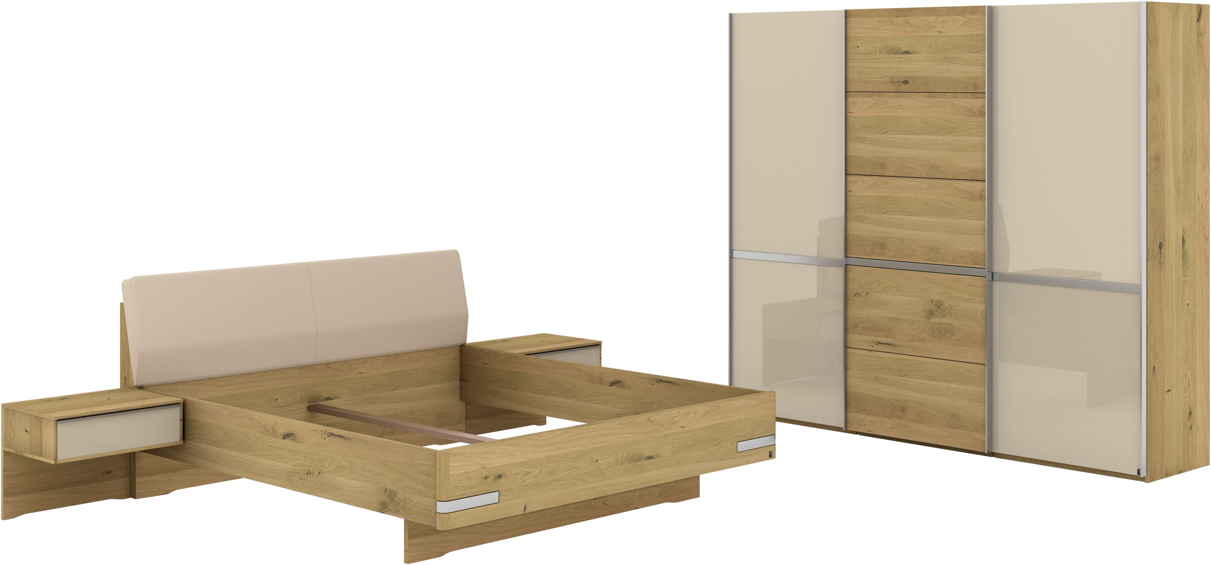 Musterring Schlafzimmer-Set "Savona, Kleiderschrank, Bett & Nachtkommoden, günstig online kaufen