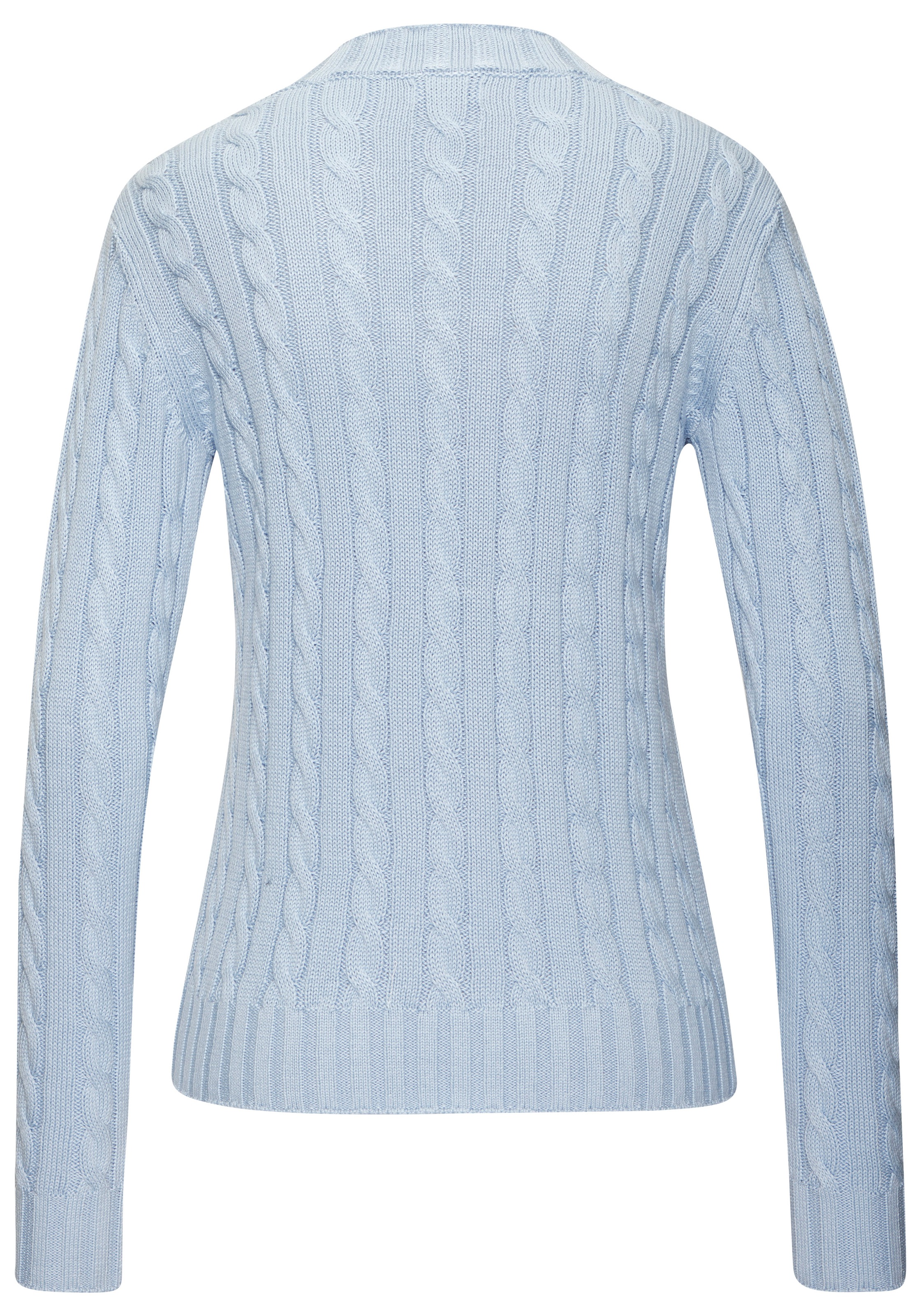 Thumbnail - LASCANA V-Ausschnitt-Pullover mit Zopfstrickmuster