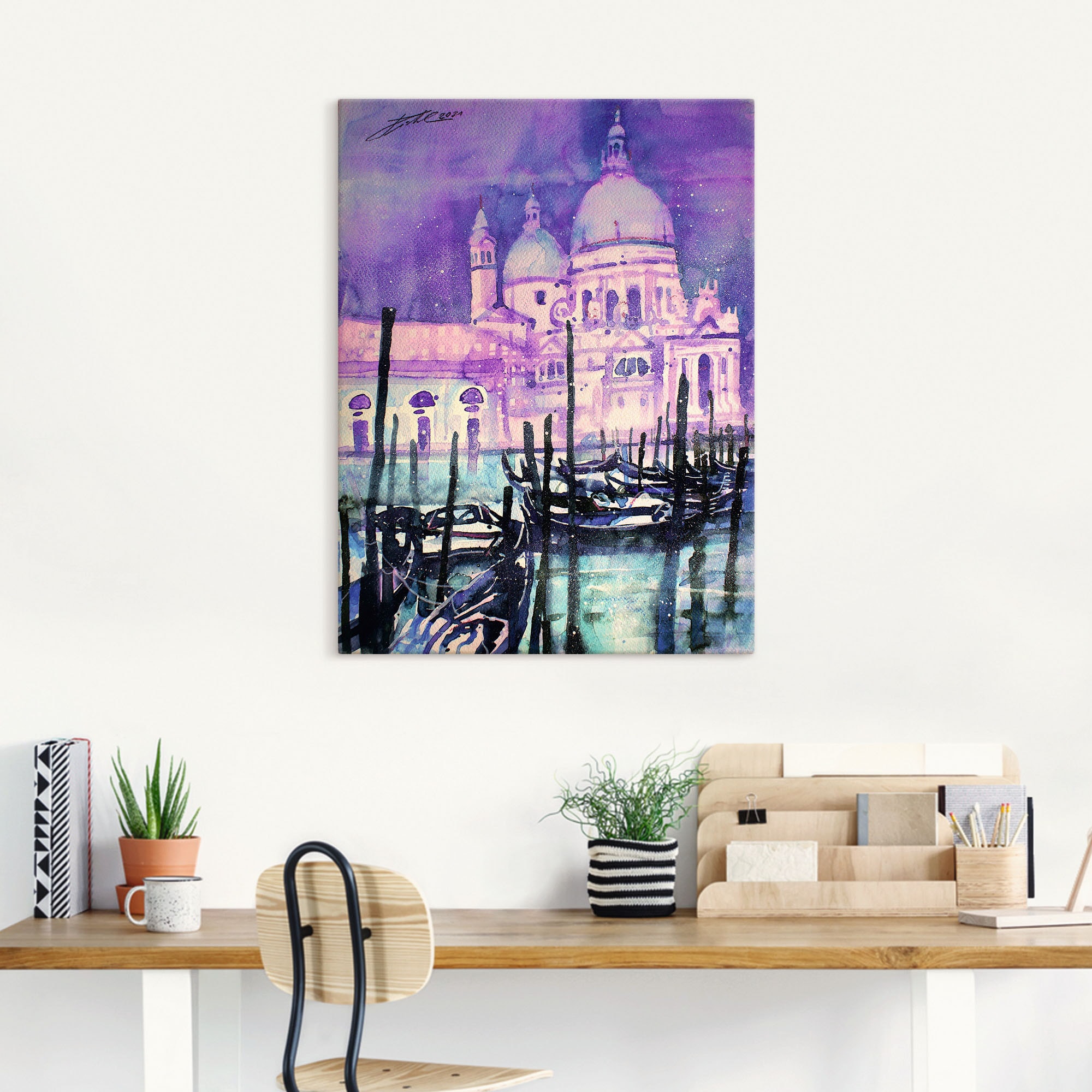 Artland Leinwandbild »Venedig, Santa Maria della Salute«, Venedig, (1 St.), auf Keilrahmen gespannt