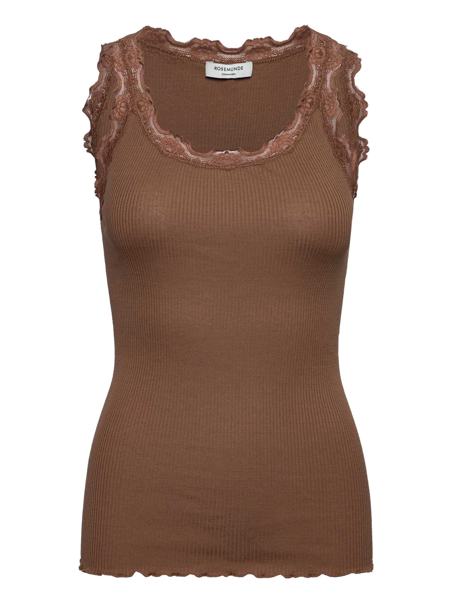 rosemunde Spitzentop »Babette Silk Top mit Seide« Vintage-Spitzenbesatz, mit Rundhalsausschnitt, hoher Seidenanteil