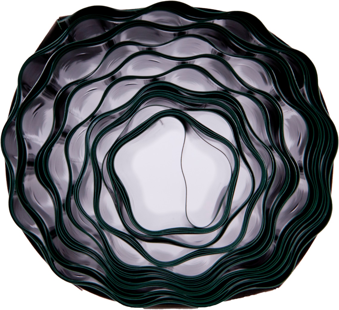 Windhager Rasenkante "zur Einfassung von Rasenflächen, grün" robuste Beeteinfassung, 15 cm x 9 m, individuell formbar