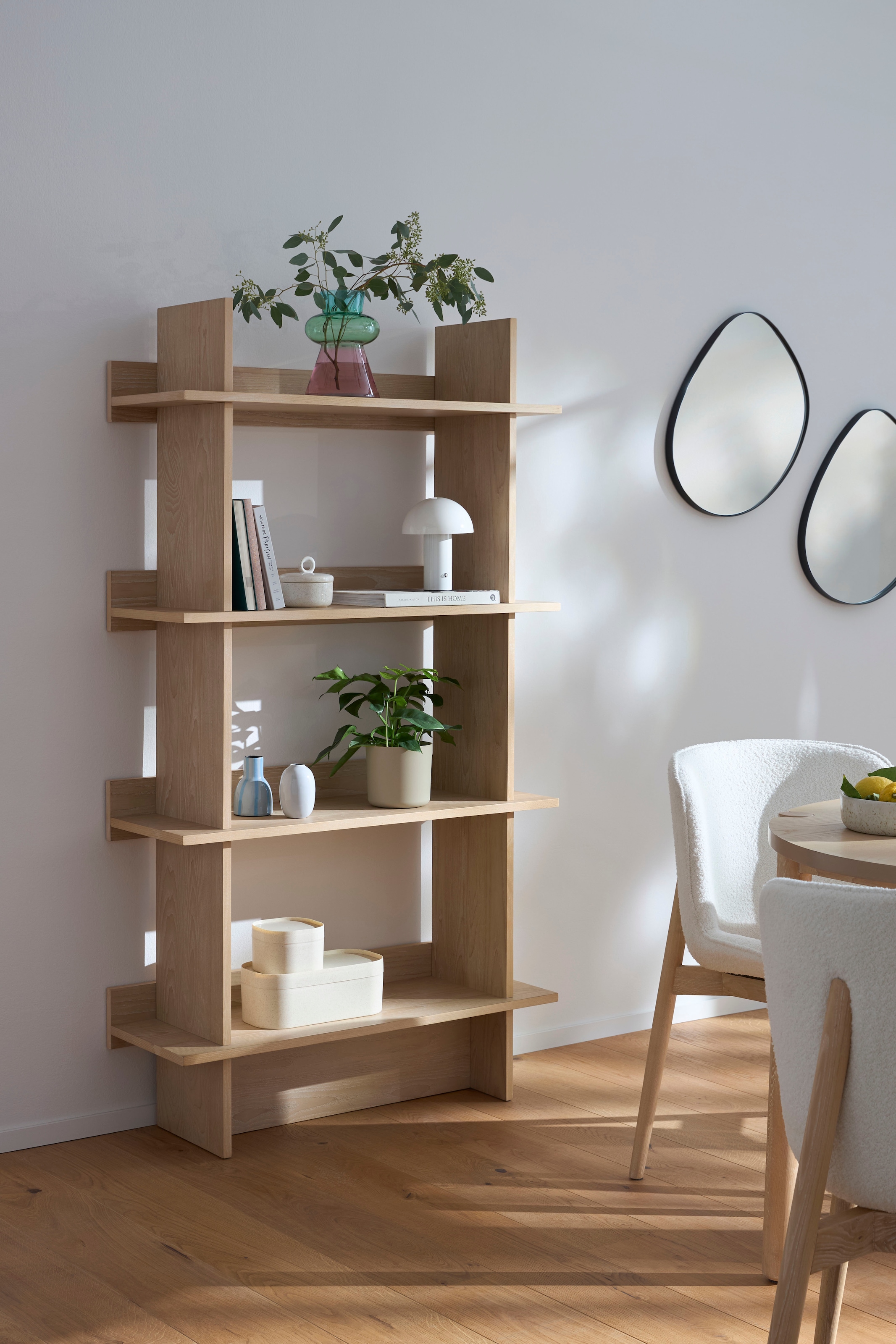 s.Oliver Dekovase »Glasvase in bunter Farbkombination: blau, grün, rosa« Tischvase im 2er Set, 3-farbiges Design in moderner Form