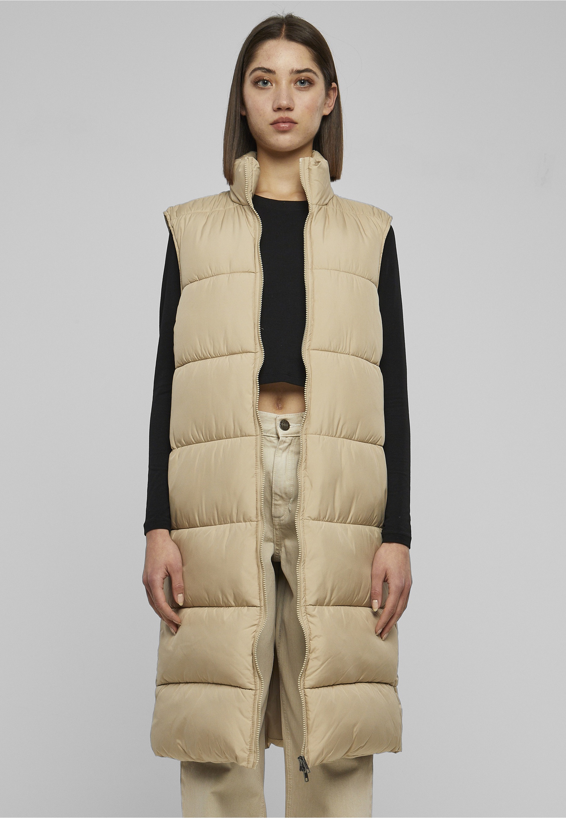URBAN CLASSICS Steppweste »Urban Classics Damen Ladies Long Puffer Vest«
