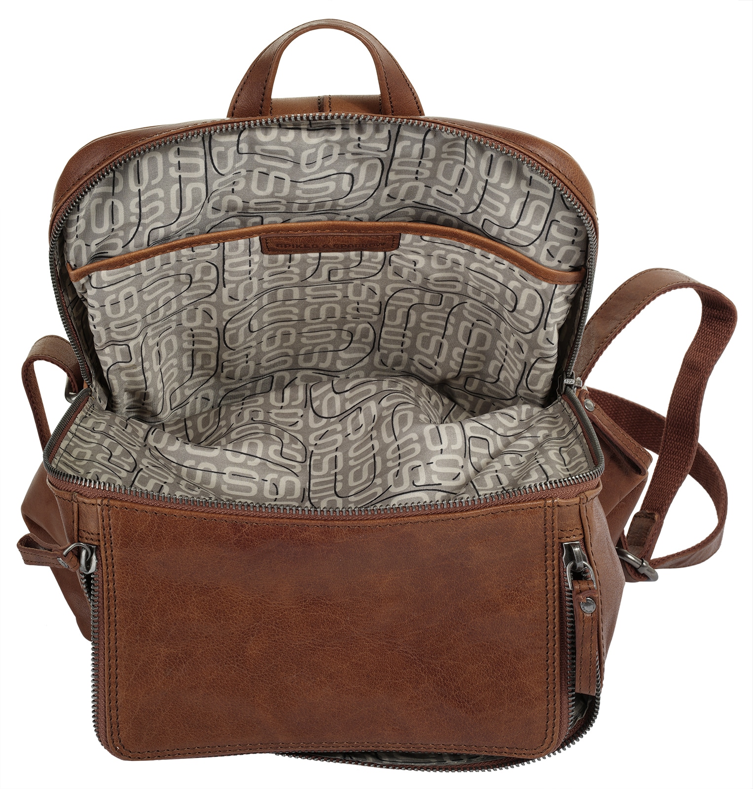 Spikes &amp; Sparrow Cityrucksack echt Leder GU7010