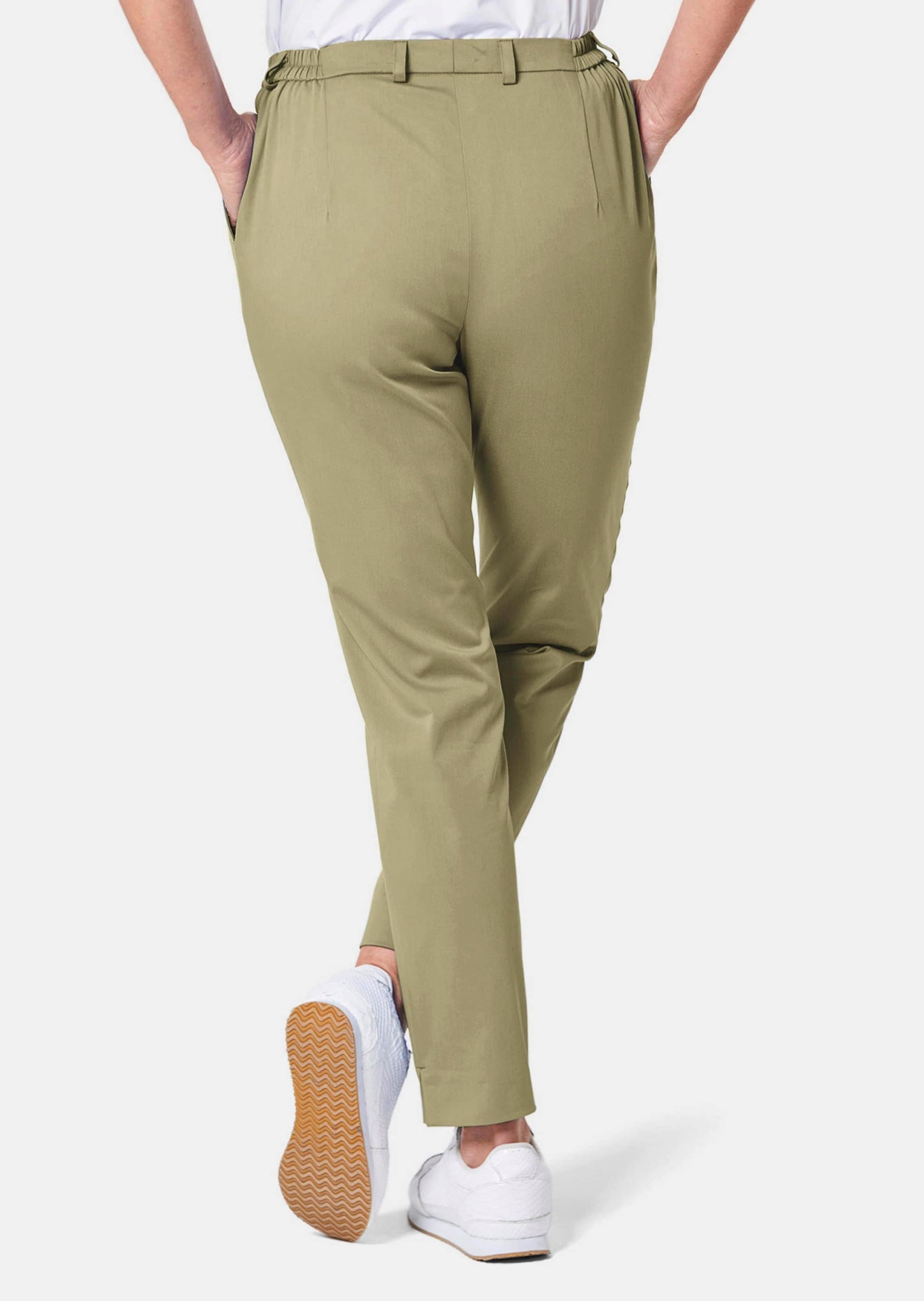GOLDNER Stoffhose »Satinhose Anna Sportive Hose Anna aus trageangenehmen Satin«
