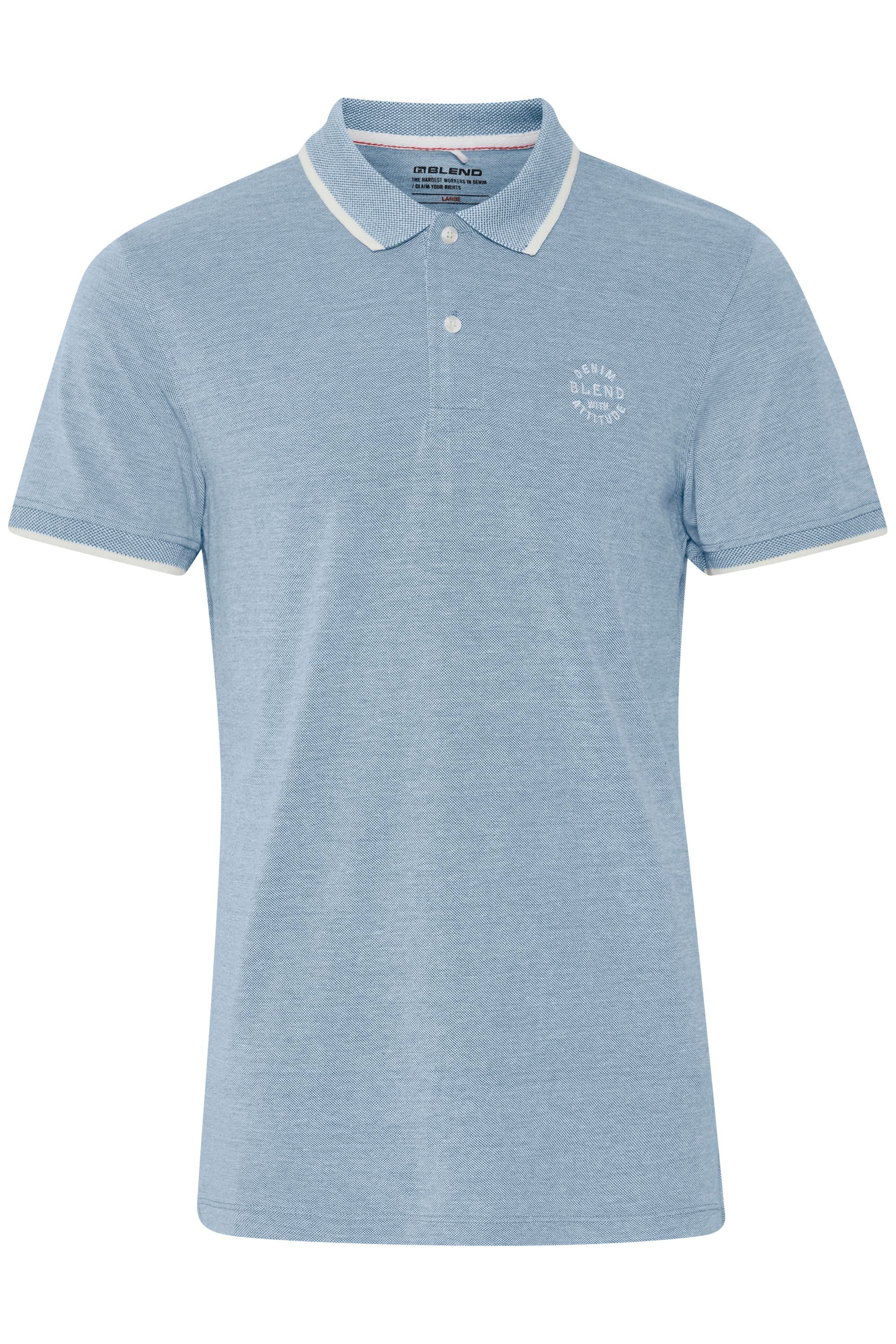 Blend Poloshirt "BHBhnate", Klassisches Poloshirt mit Brustprint günstig online kaufen