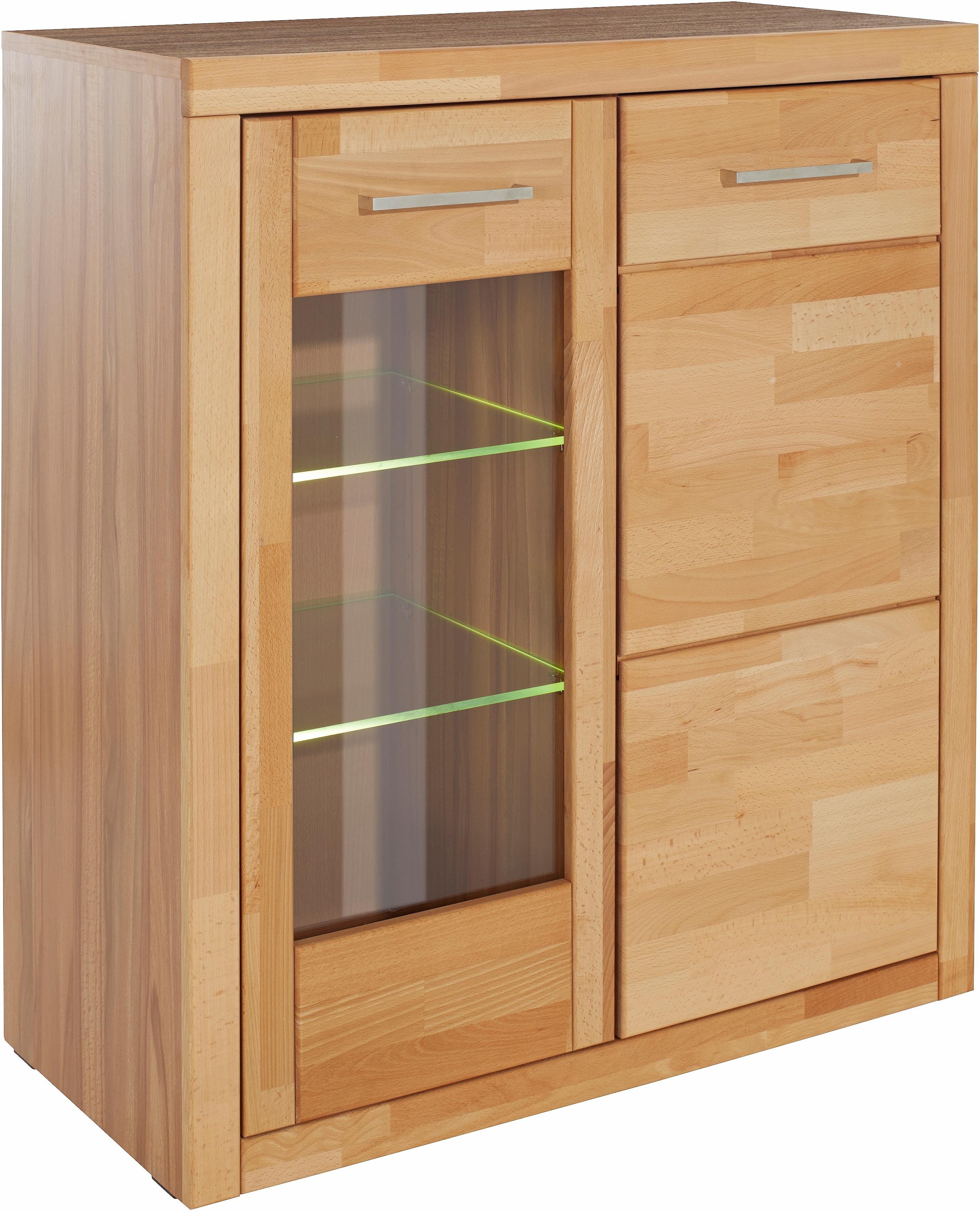 Home affaire Vitrine "LOGO68, Einlegeboden verstellbar,1Glastür, Wohnzimmer günstig online kaufen