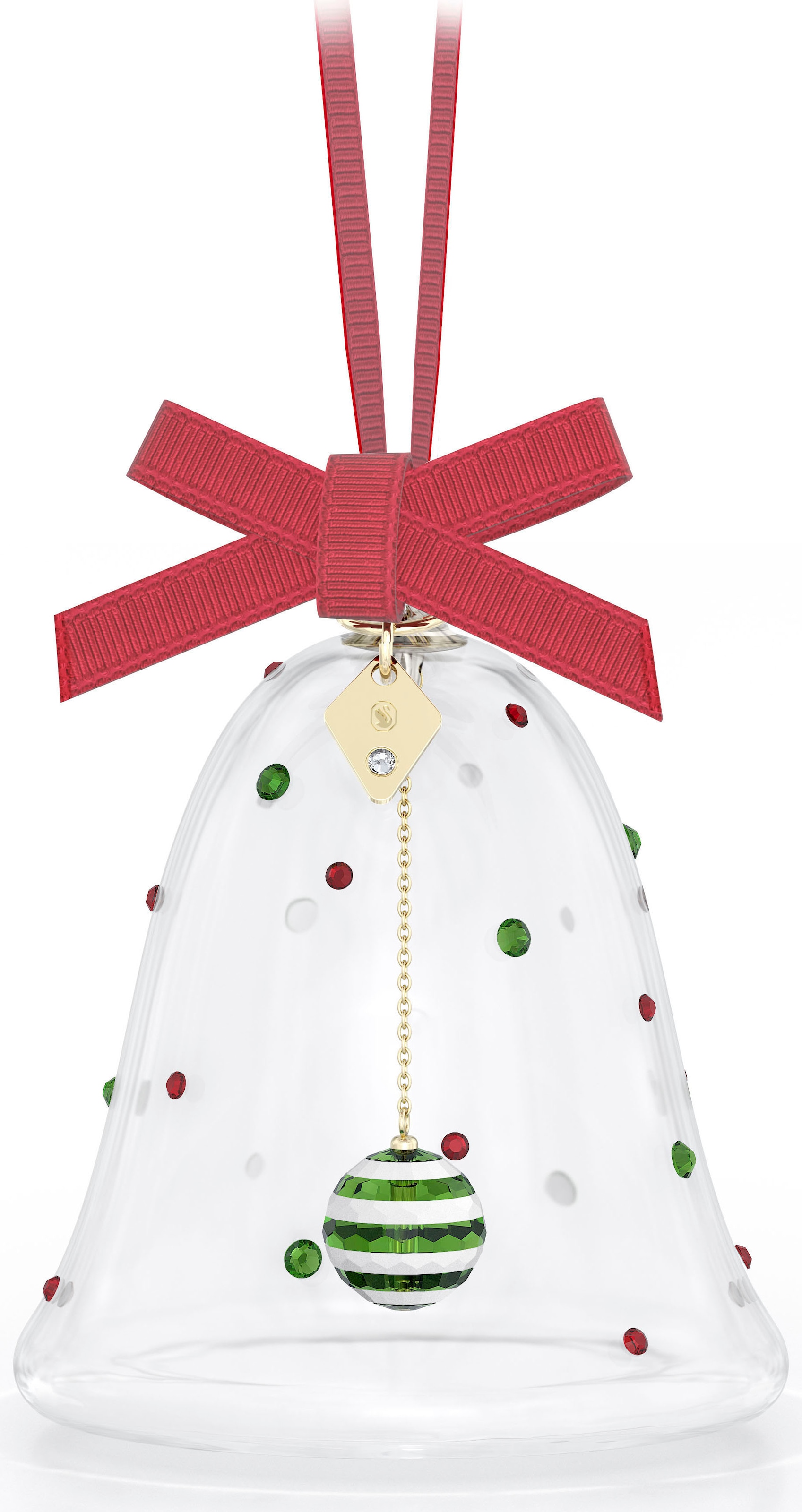 (1 DULCIS, Swarovski® Dekohänger Swarovski »BELL BAUR | Weihnachtsglocke, Kristall St.), ORNAMENT 5658440«,