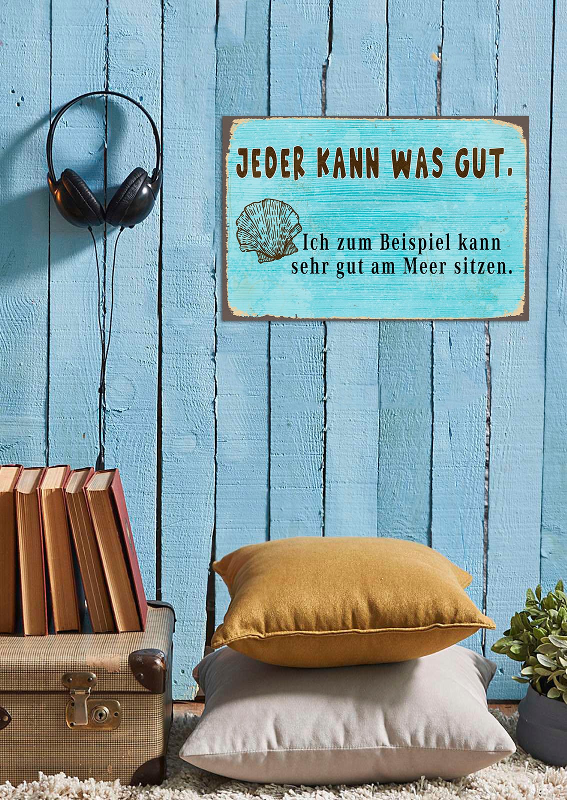 queence Metallbild "Jeder kann was", Schriftzüge-Schriftzug, (1 St.), Stahl günstig online kaufen