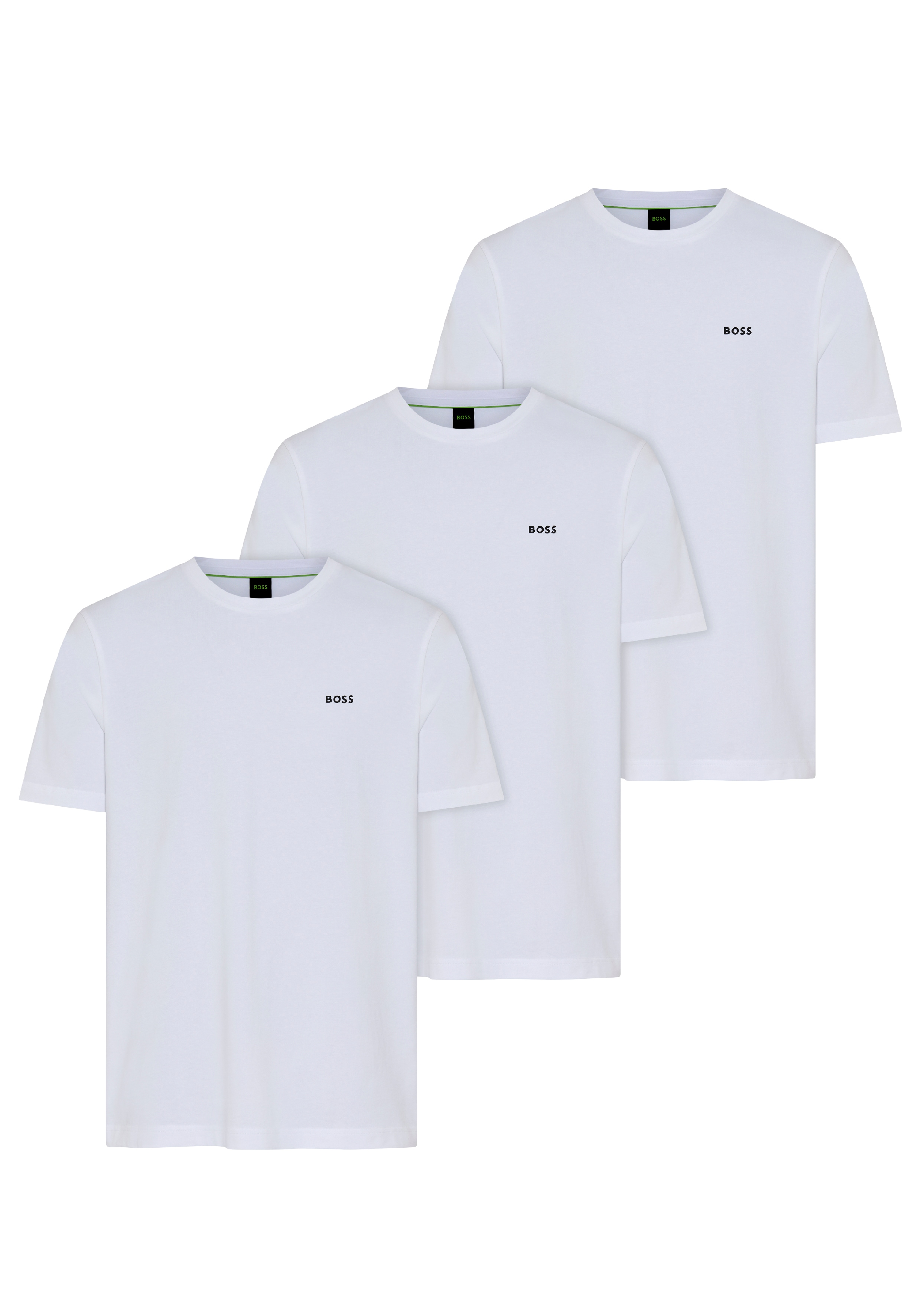 BOSS GREEN T-Shirt "Tee 3Pack Regular Fit" Packung, 3er-Pack, 3 Stretch Jersey Cotton, Logo on Chest, Sparpackung