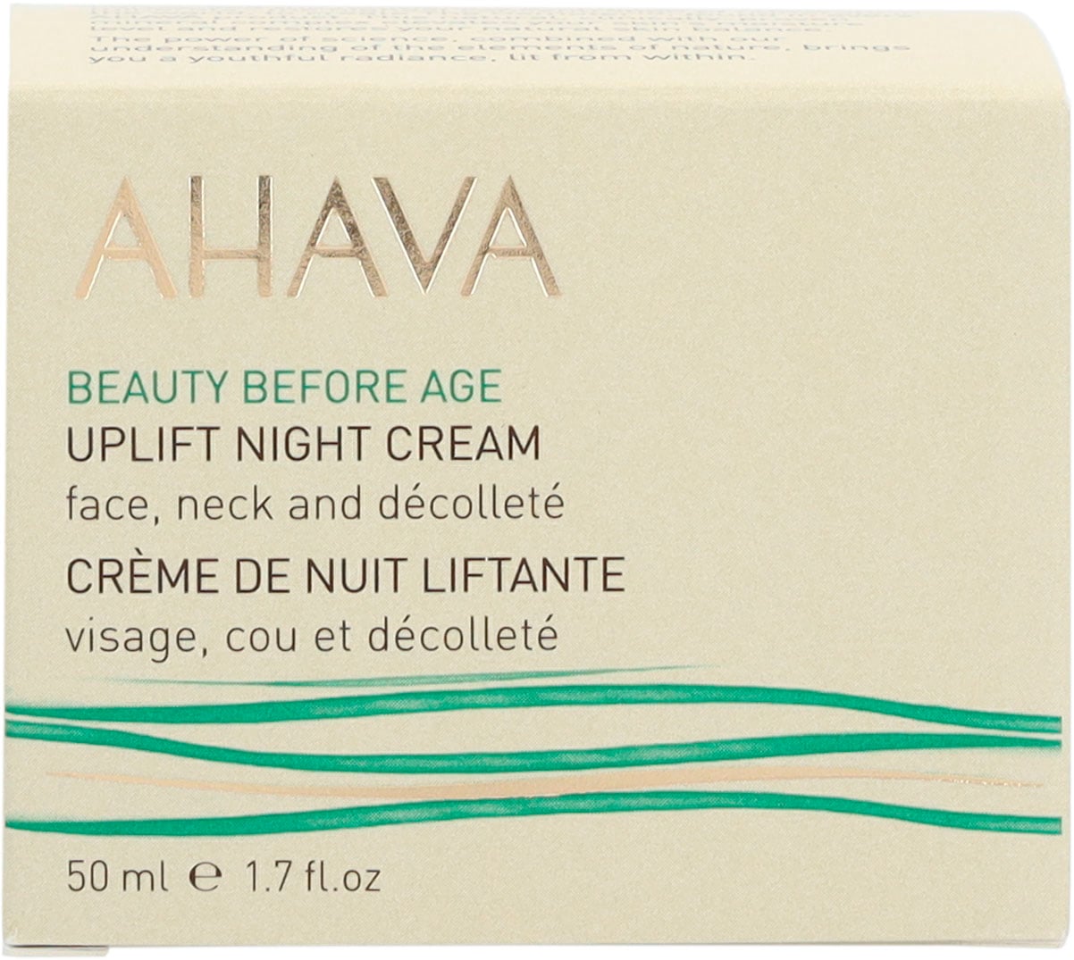 AHAVA Nachtcreme »Beauty Before Age Uplift Night Cream«, Hohe Konzentration an Mineralien, reduziert tiefe Falten.